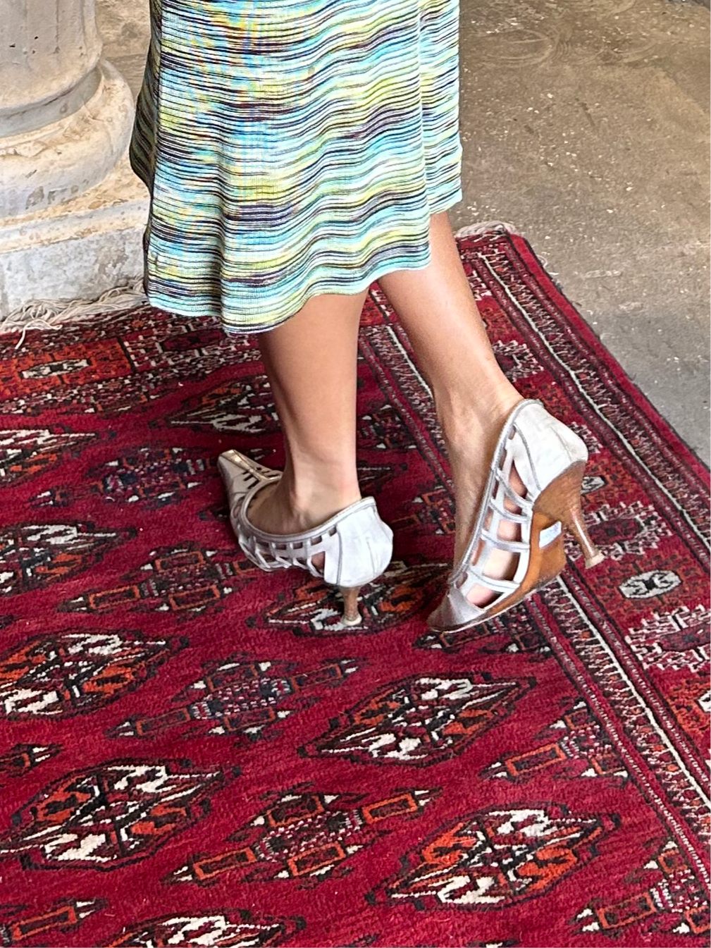 PRADA openwork leather pumps 38 EU