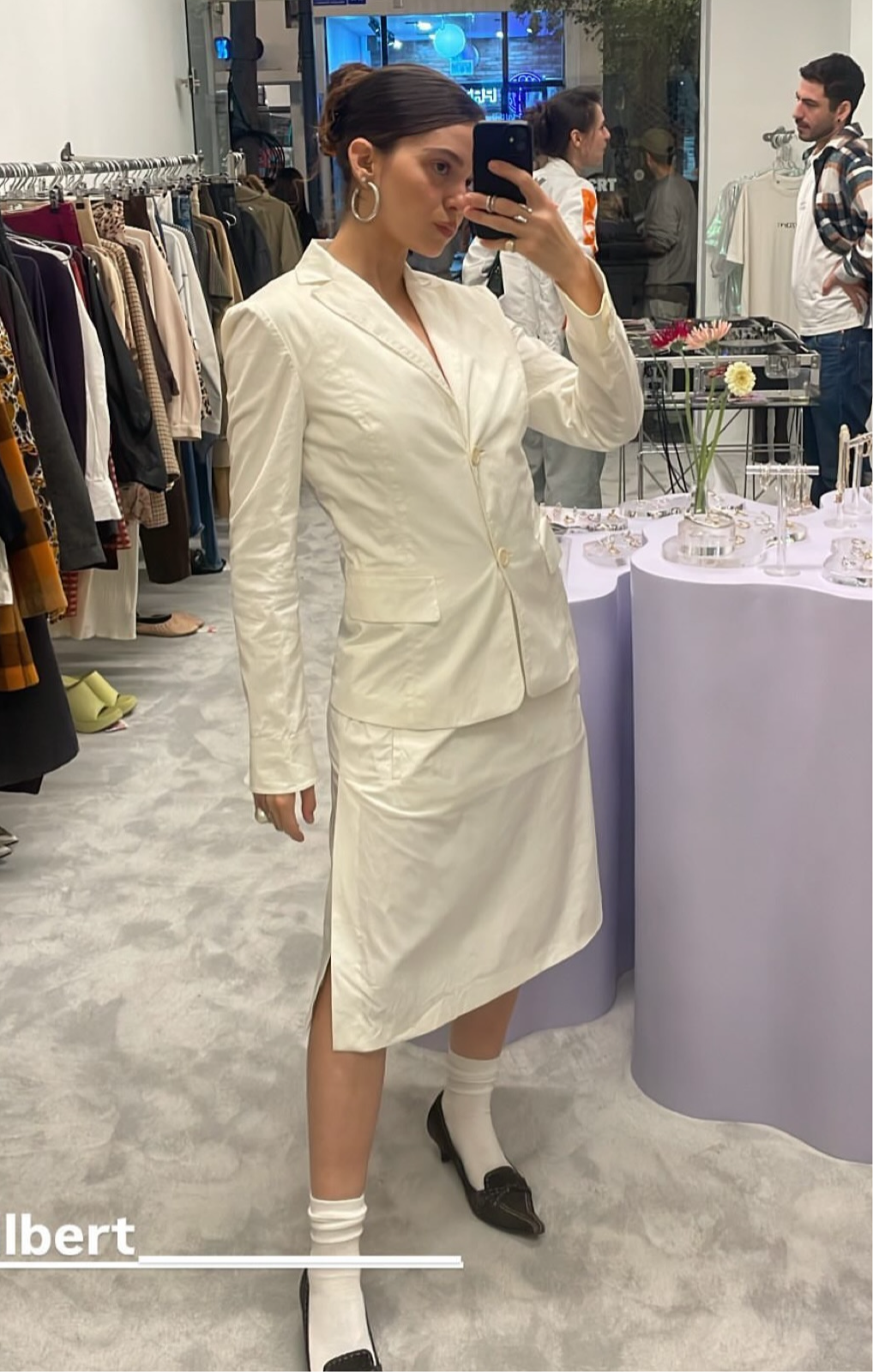 BOSS wedding white suit