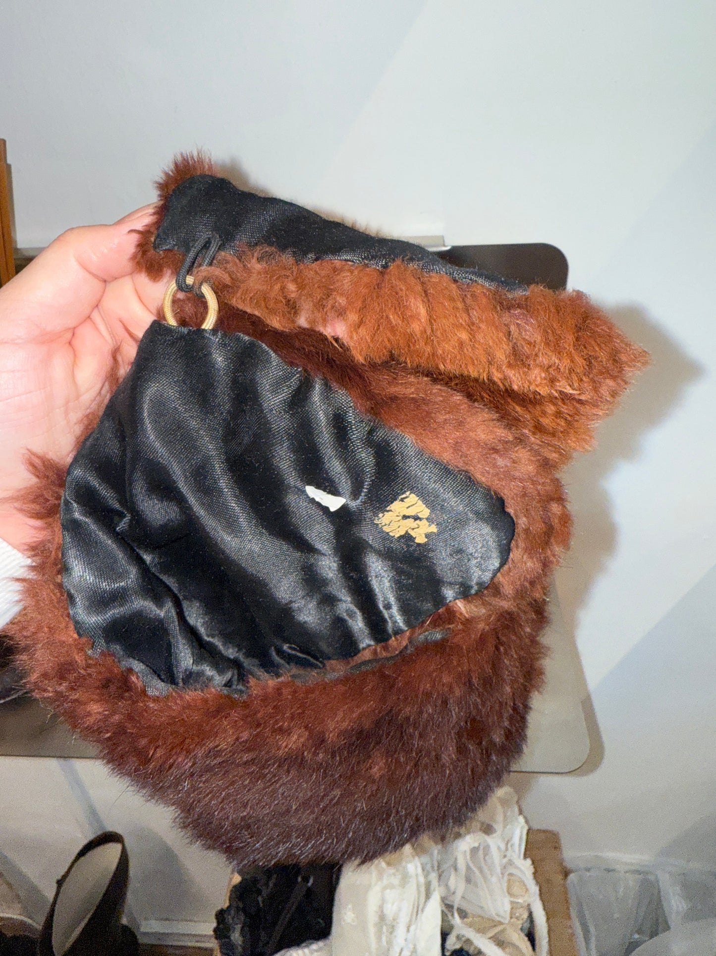 Vintage mink fur earmuffs