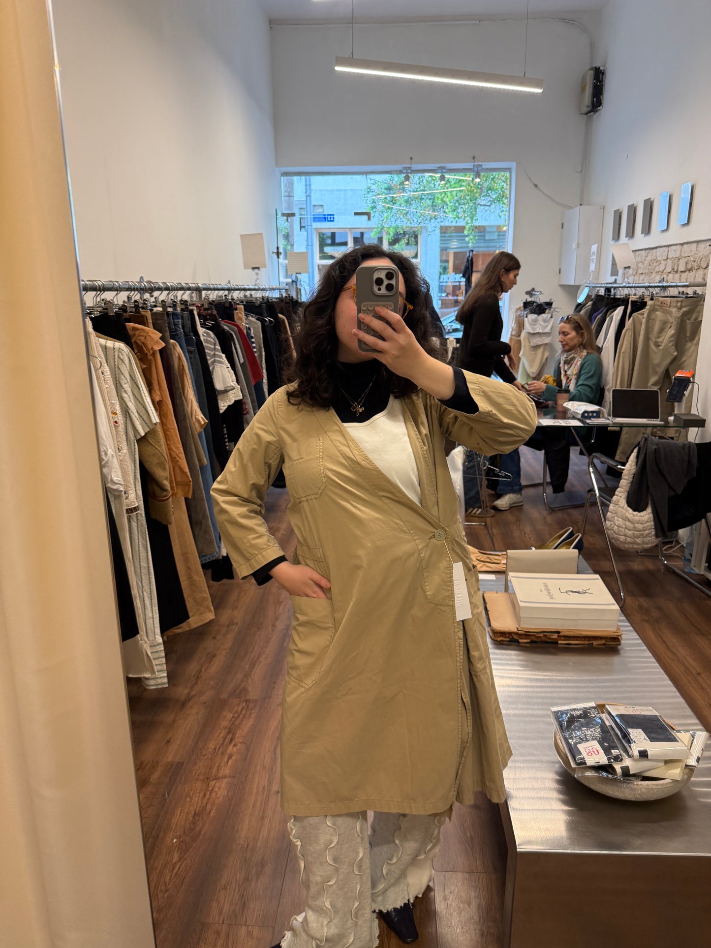 Zucca Wrap Cotton Coat / robe