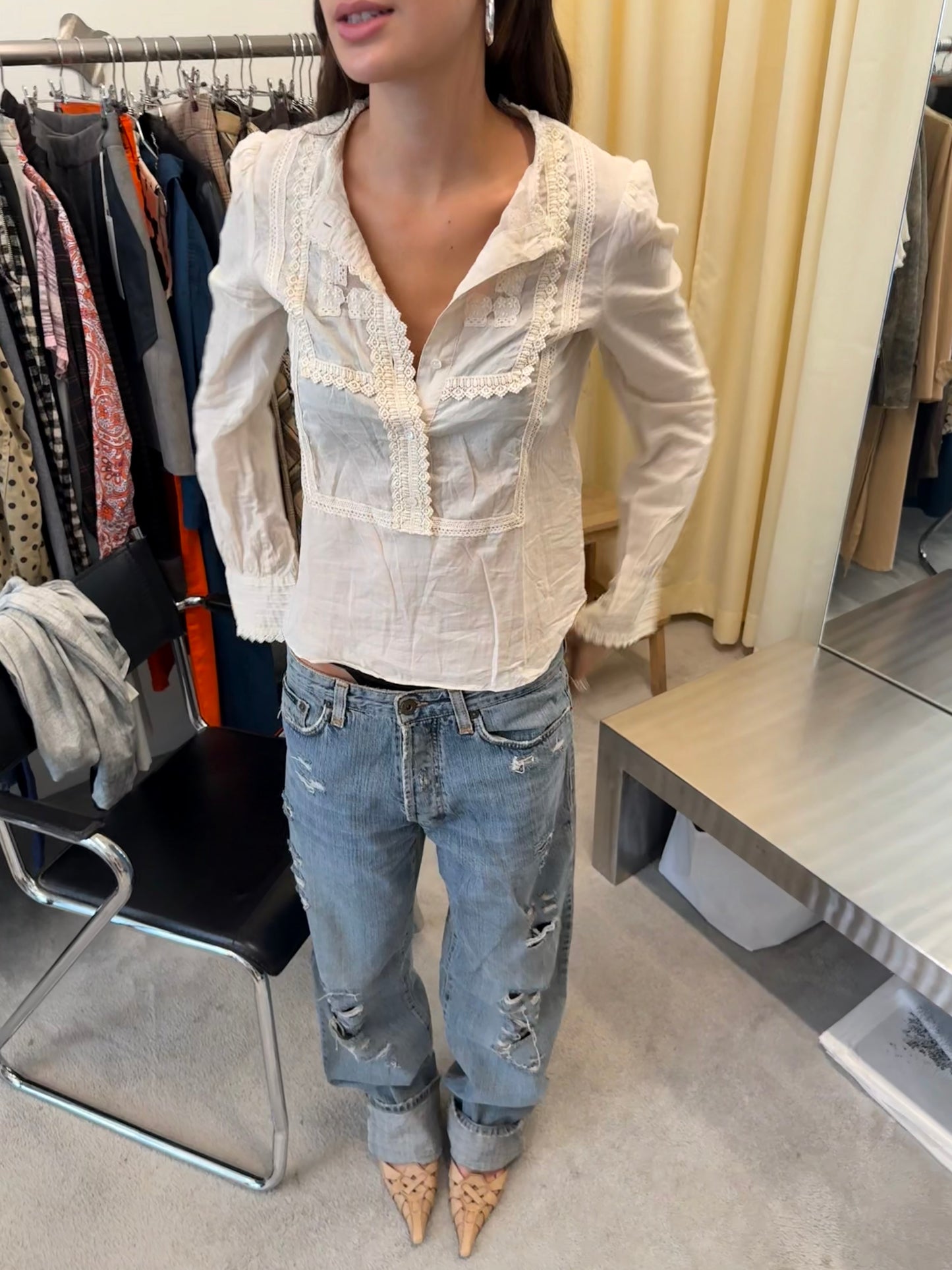 Tsumori Chisato vintage lace blouse