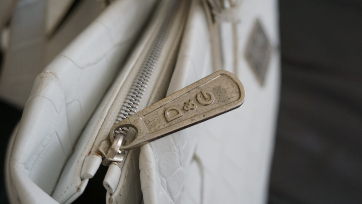 D&G leather large shoulder bag