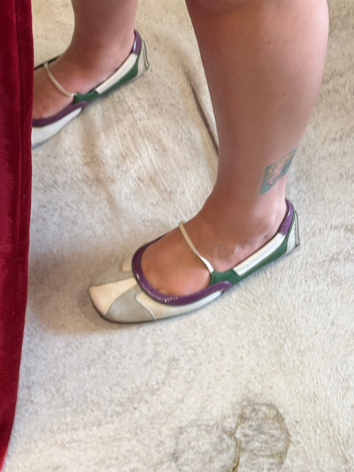 Prada Sport Mary Jane Ballet Flats