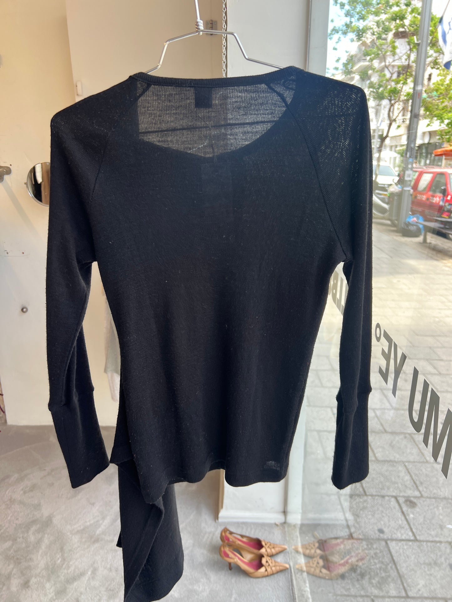 Y’s Yohji Yamamoto attached scarf cardigan