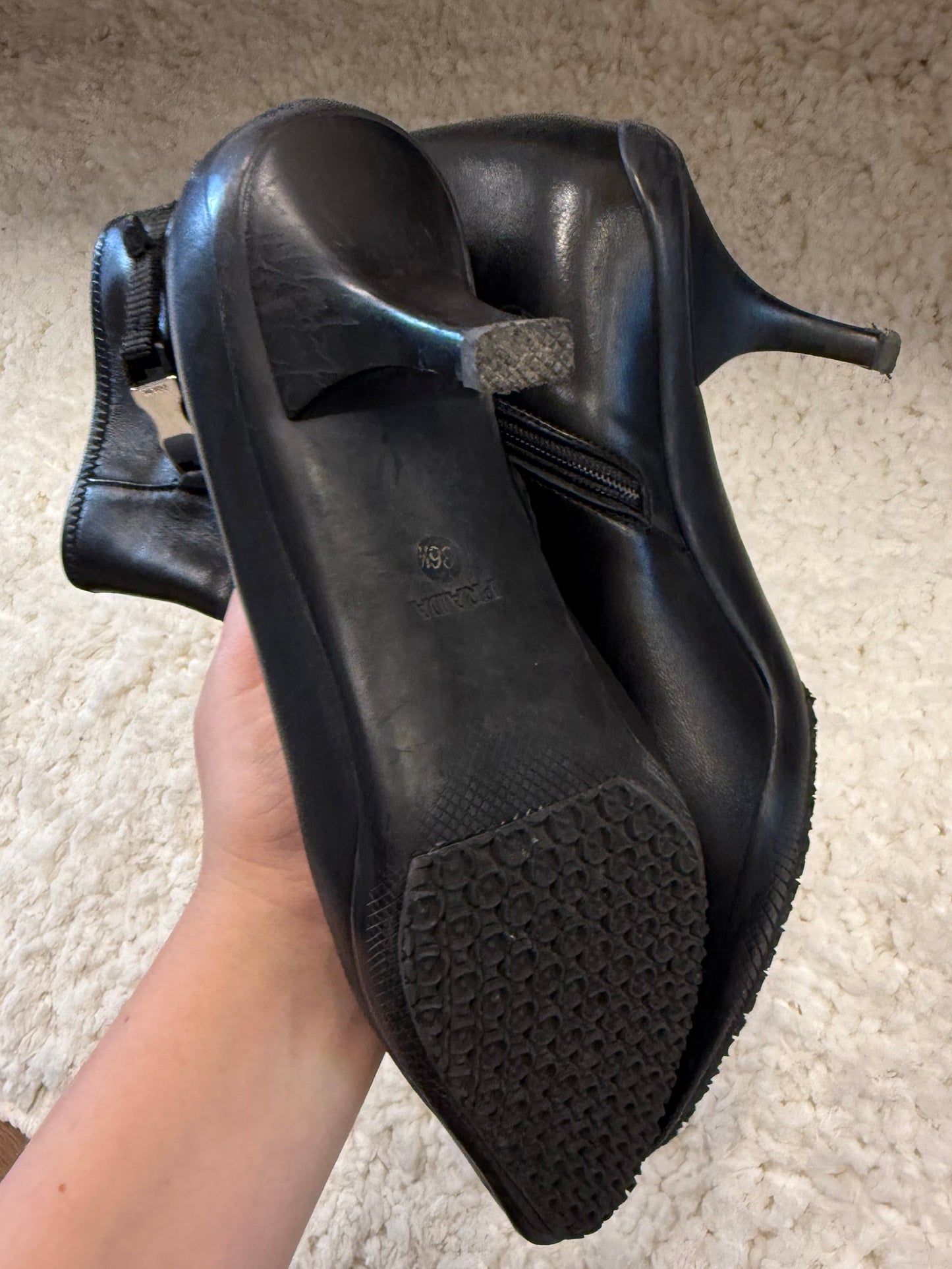 Prada sport Kitten-Heel Ankle Boots 36.5