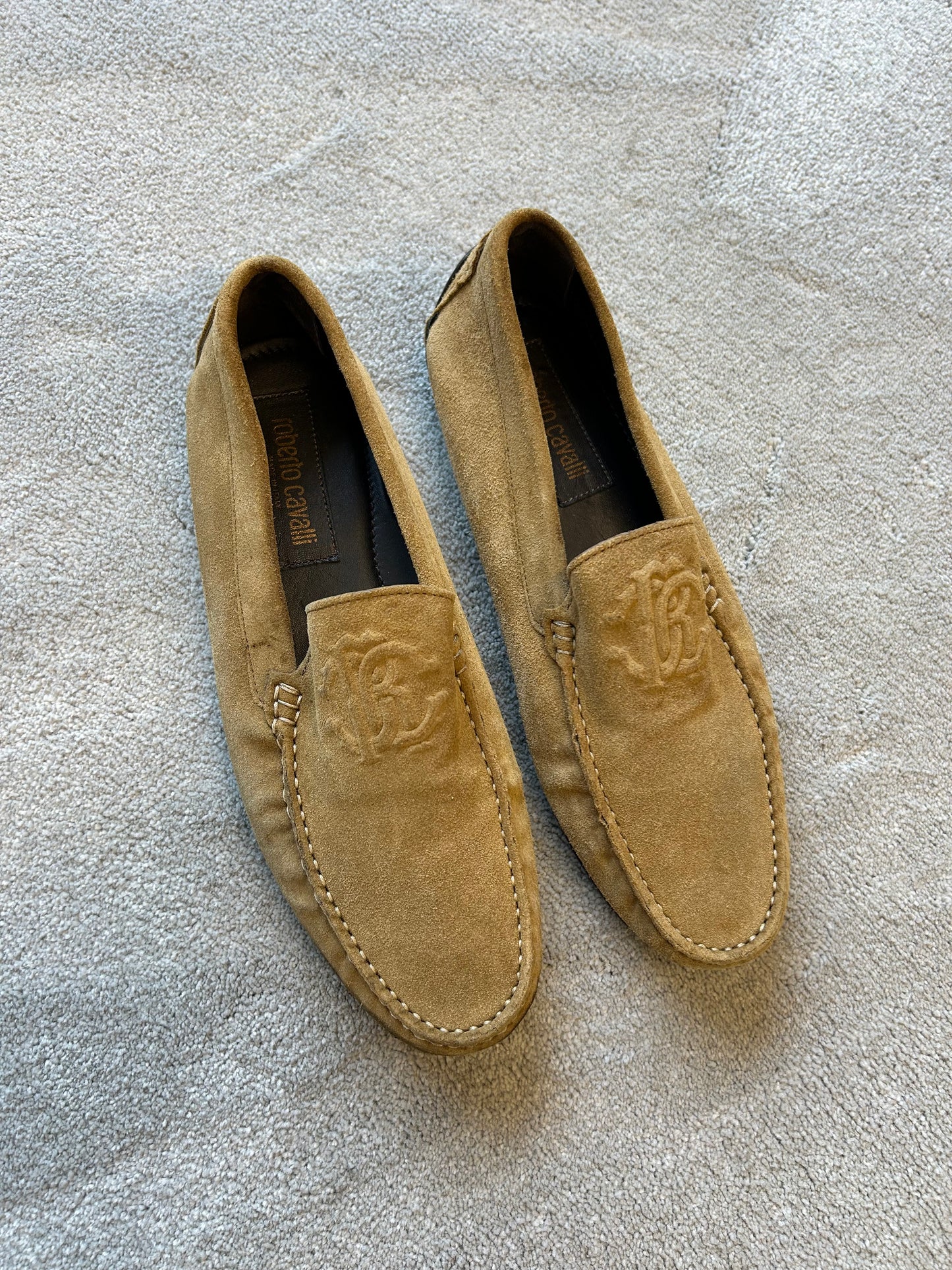 ROBERTO CAVALLI suede loafers