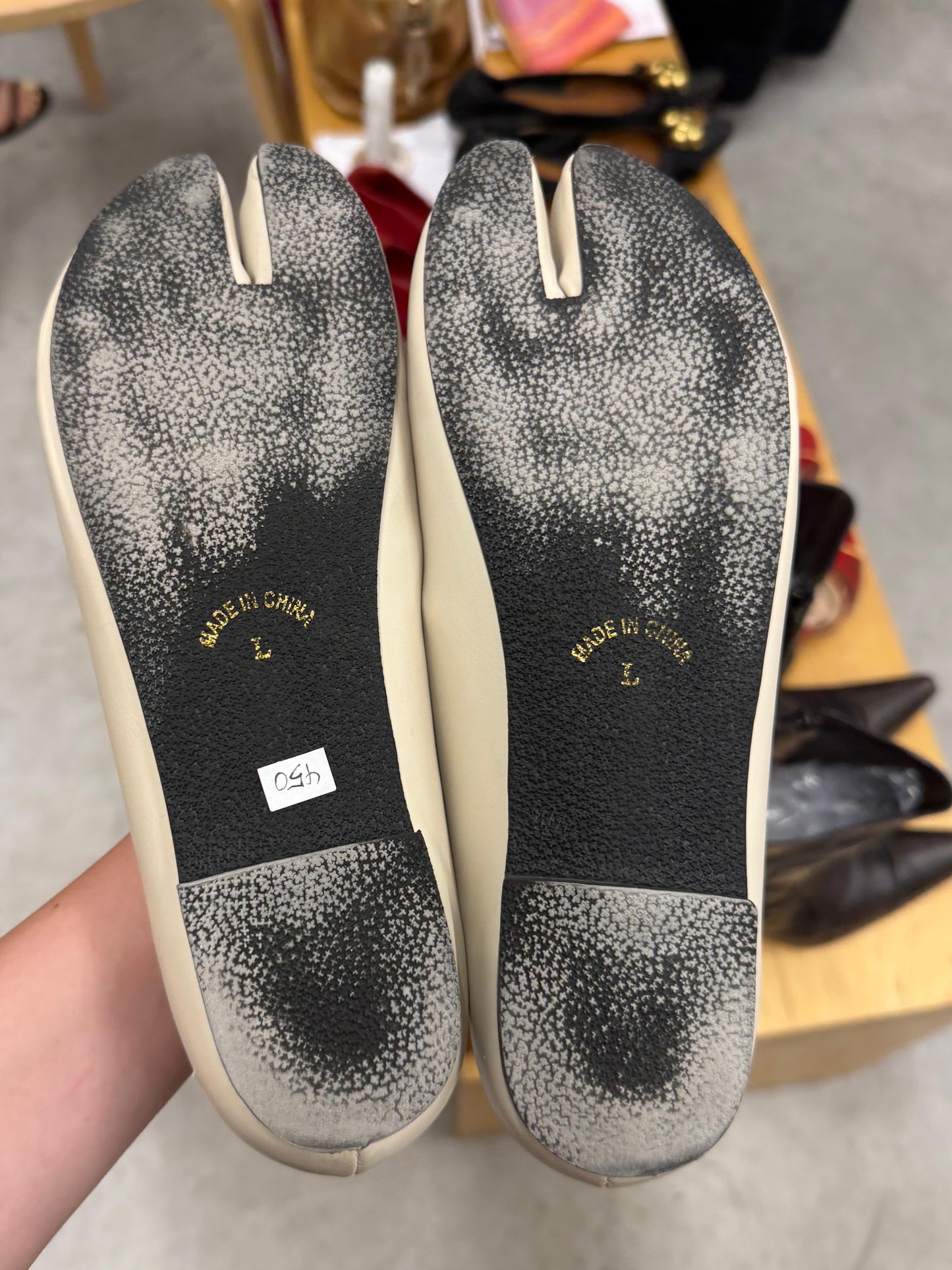 Bleu Bleuet Tabi Flats