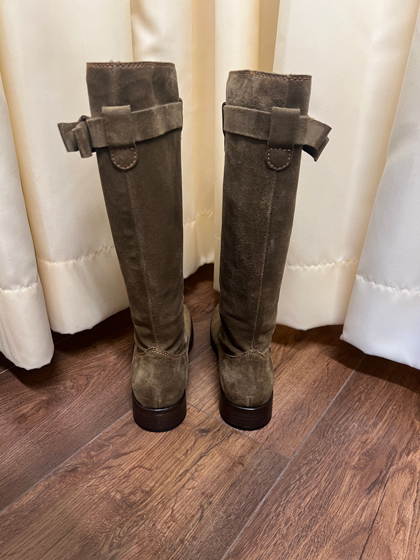 Moschino Suede Rider Boots 35.5