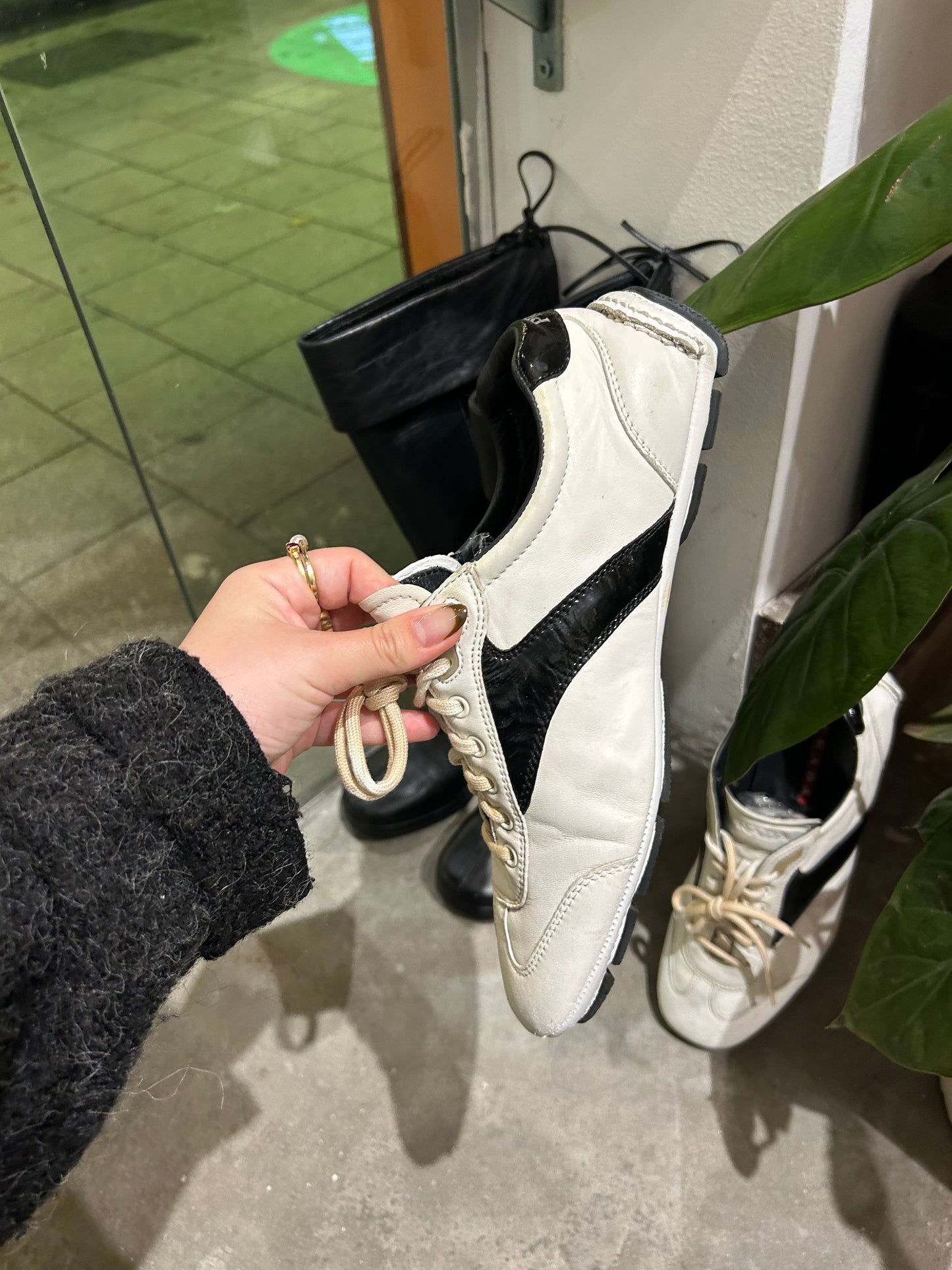 PRADA sport leather sneakers 41 EU