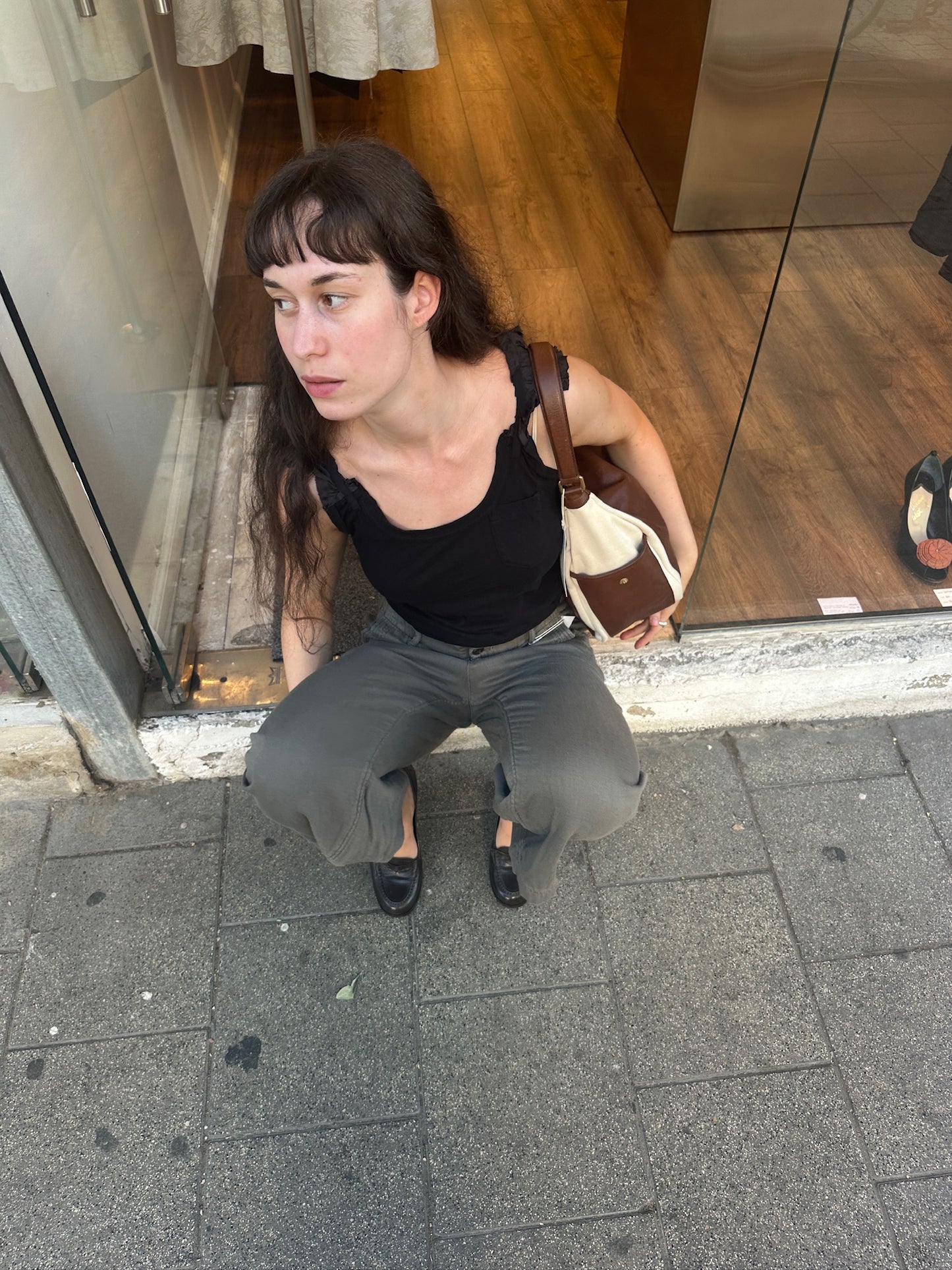 sacai luck 2010s ruffled strap tank