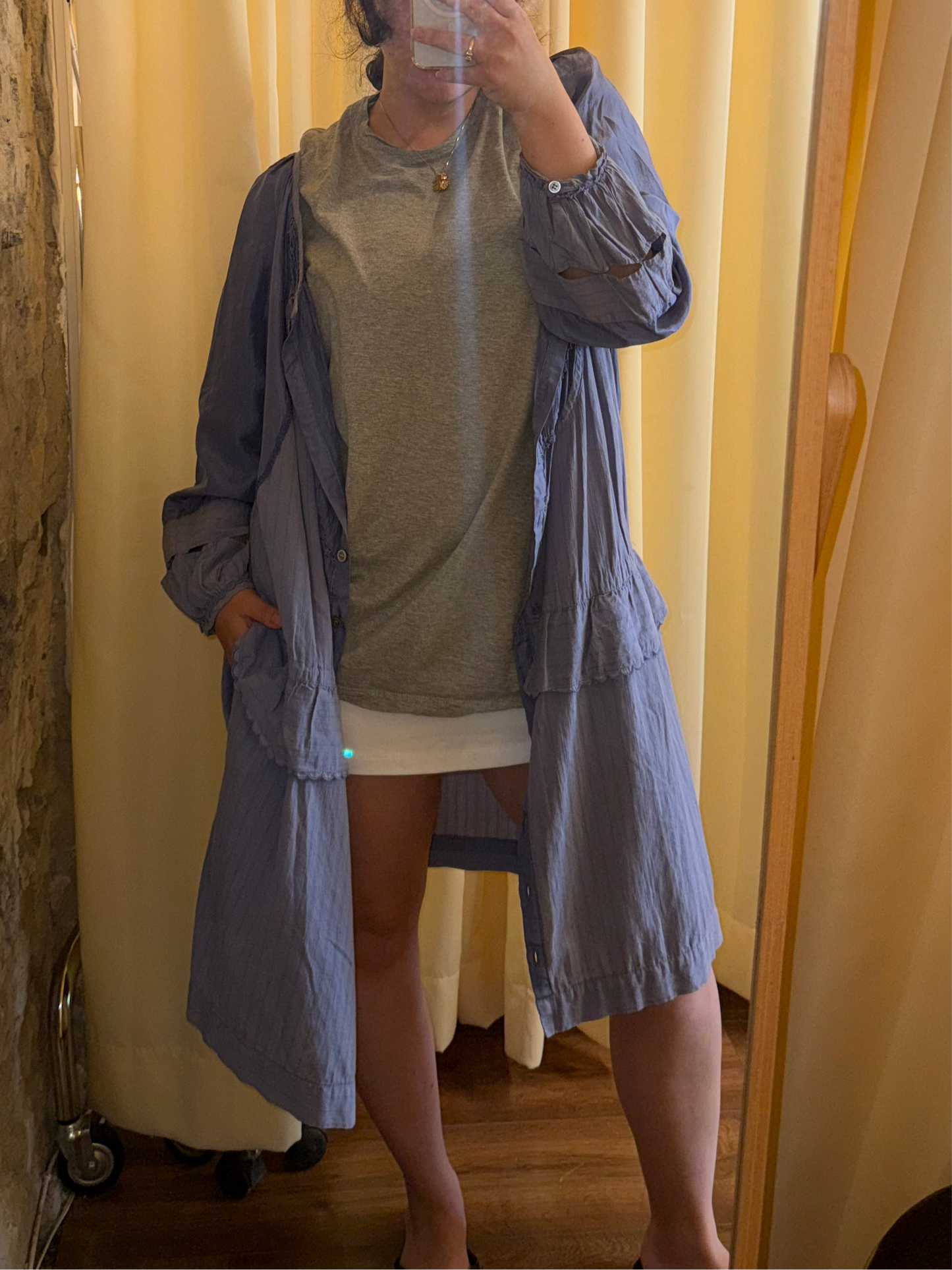 Tsumori Chisato layered shirt dress / robe