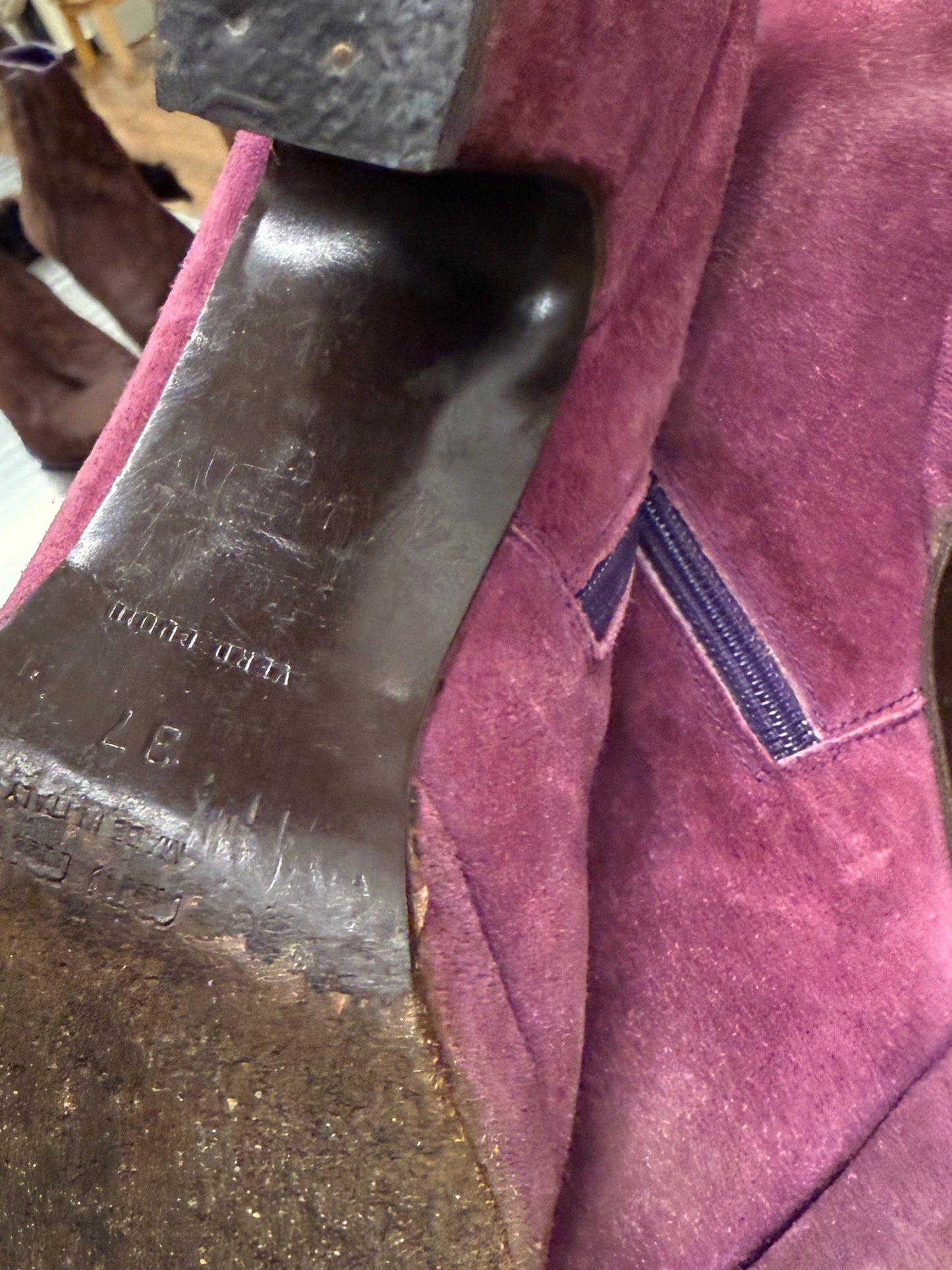 Miu Miu Suede Boots Mid 2000s