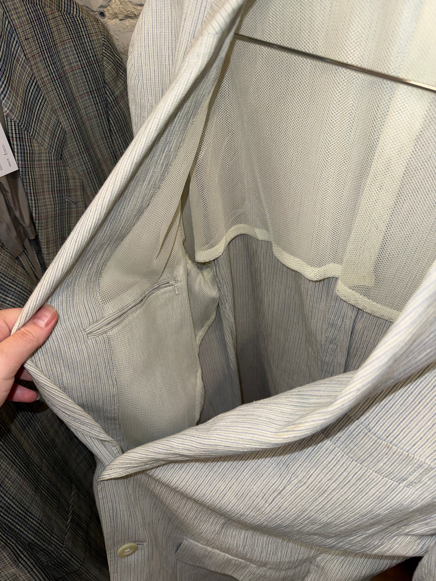 Christian Audigier Homme Pinstripe Summer Blazer