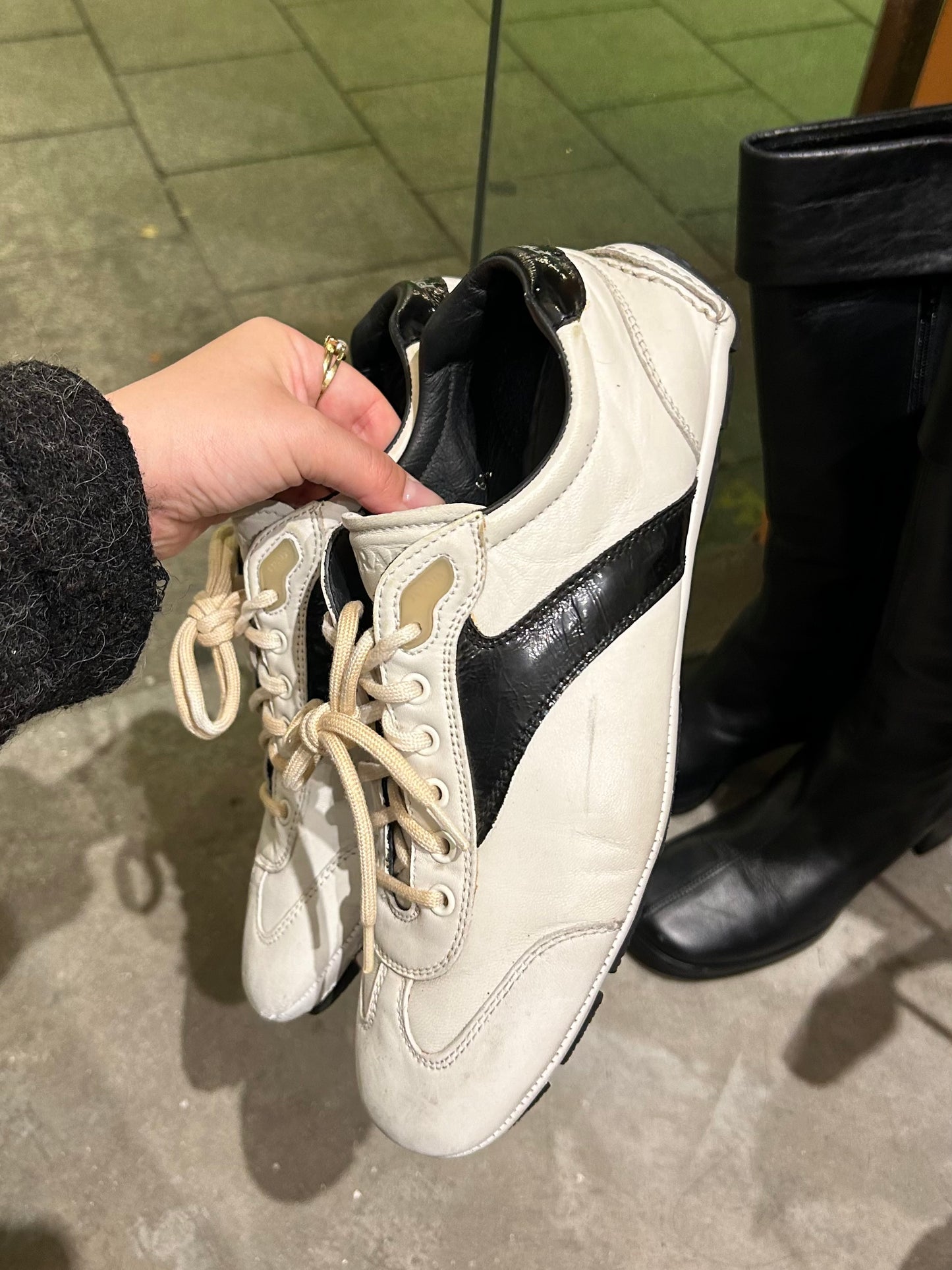 PRADA sport leather sneakers 41 EU