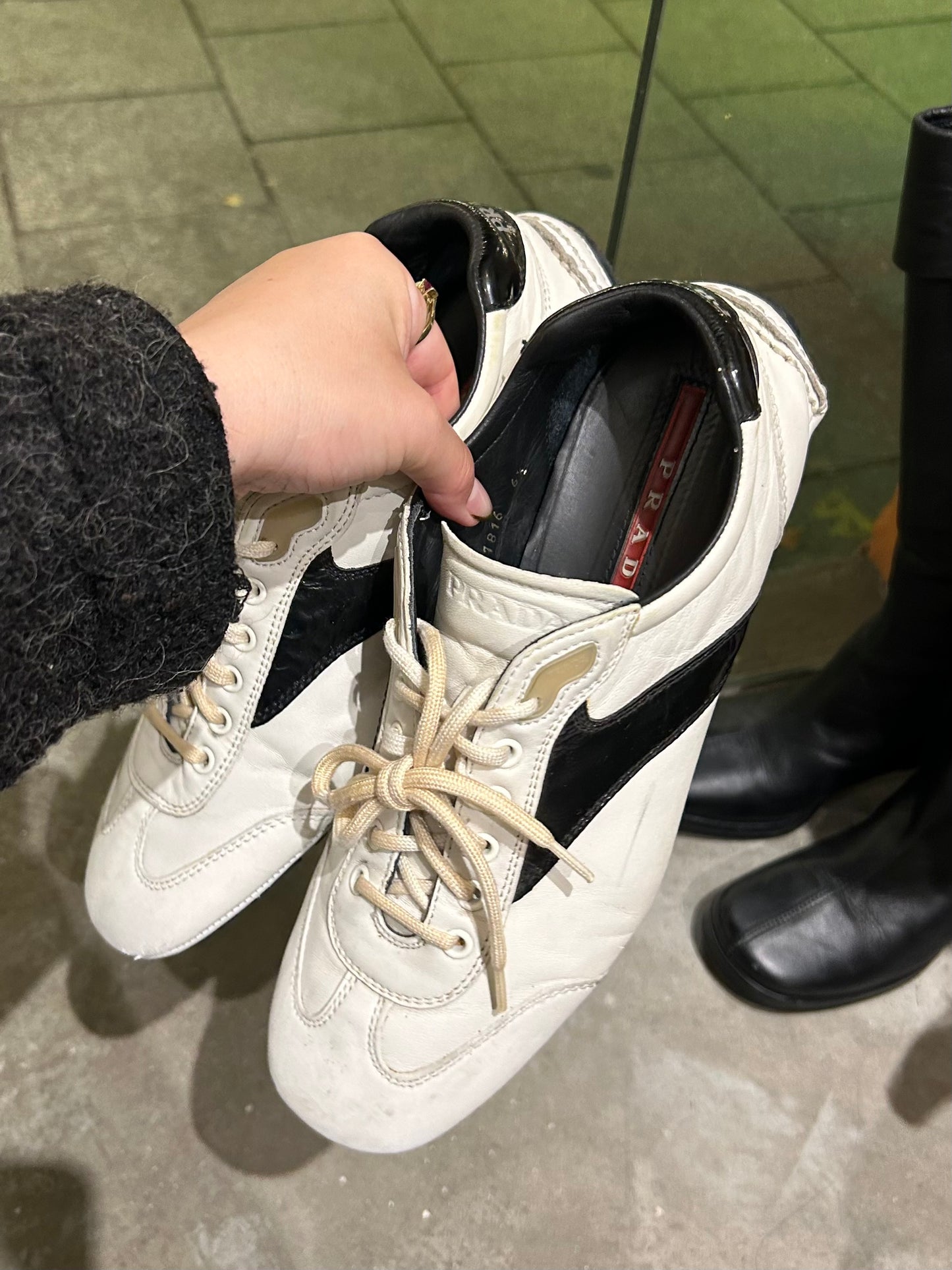 PRADA sport leather sneakers 41 EU