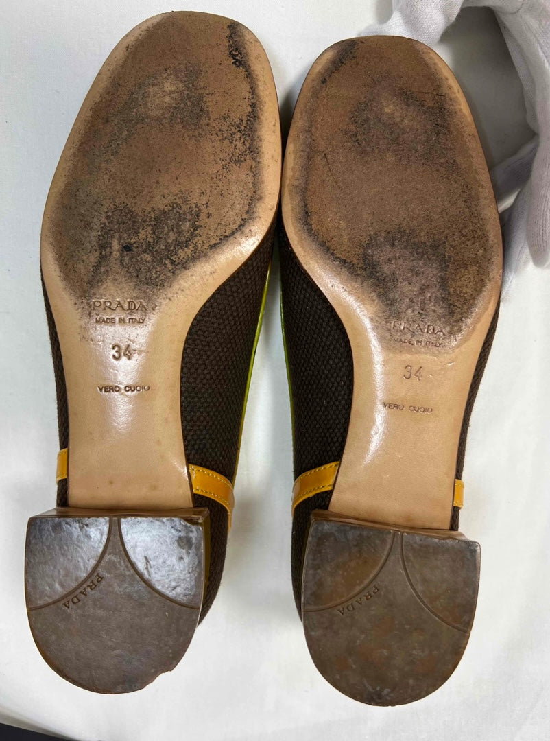 PRADA cloth ballet flats 35 EU