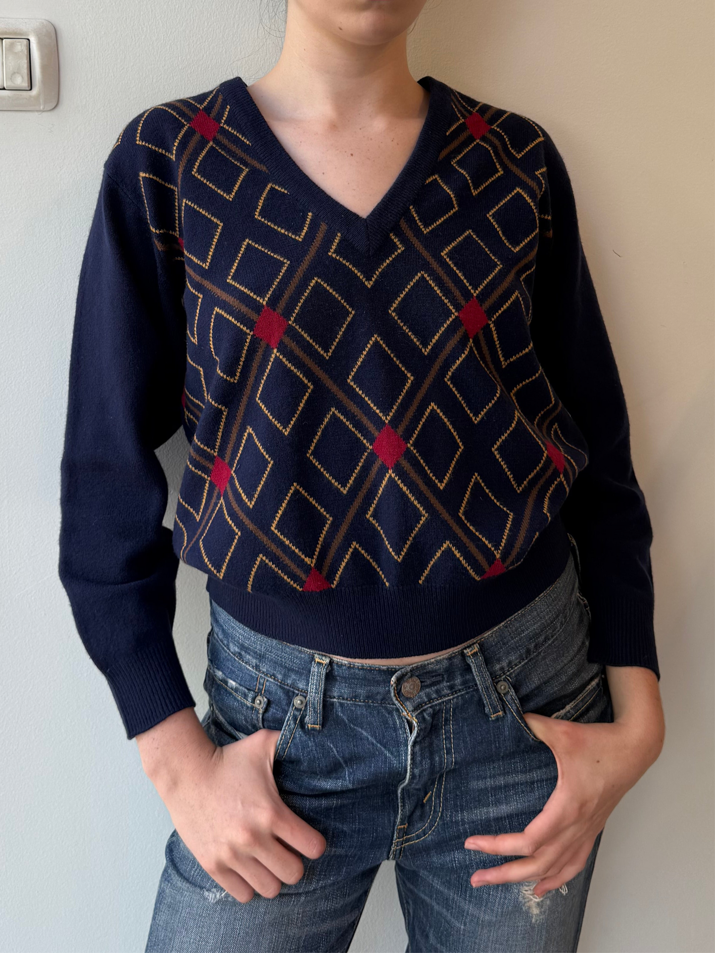 Burberrys Vintage Wool & Cashmere Sweater