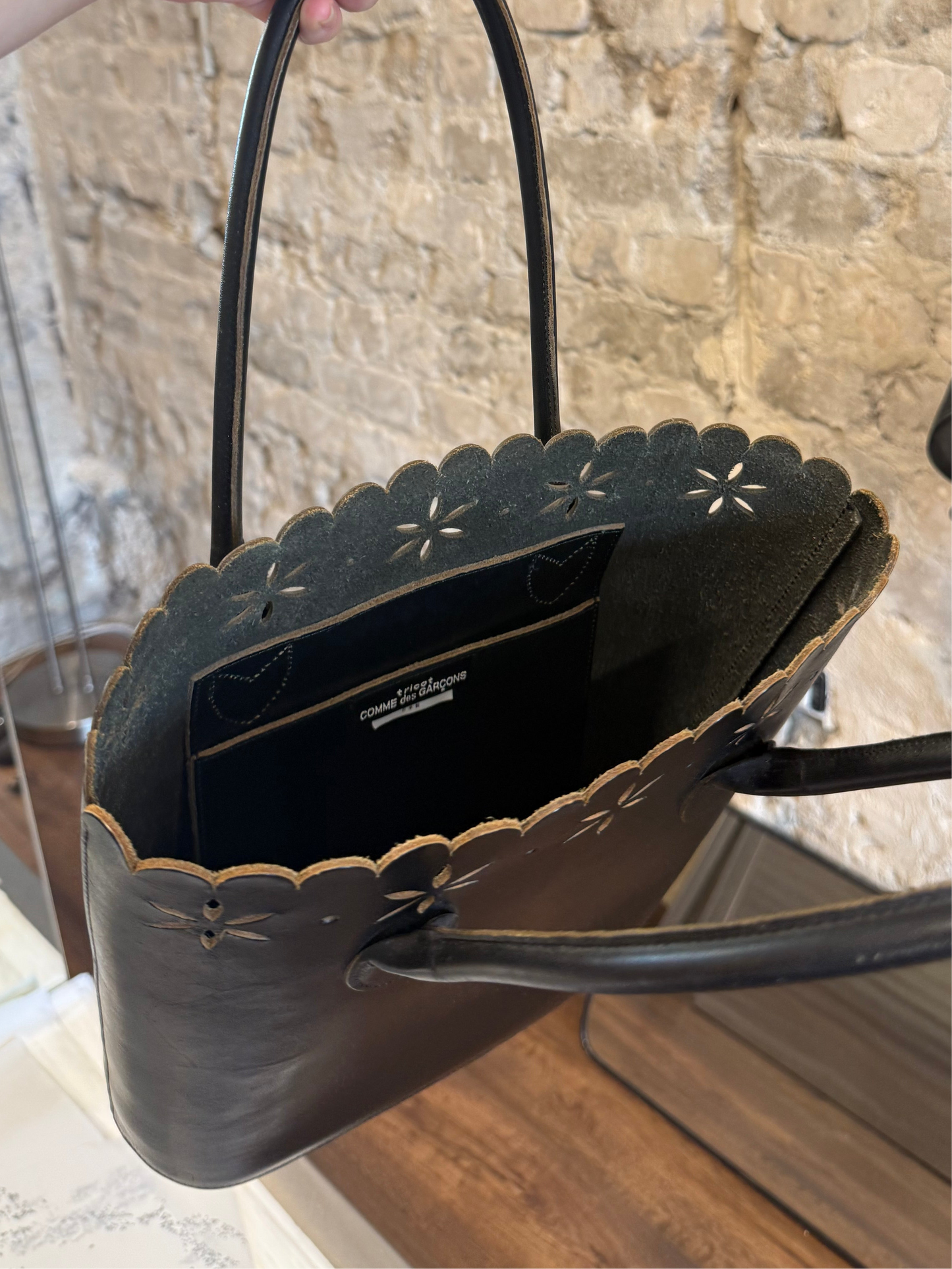 Comme des Garçons Leather Tote Bag