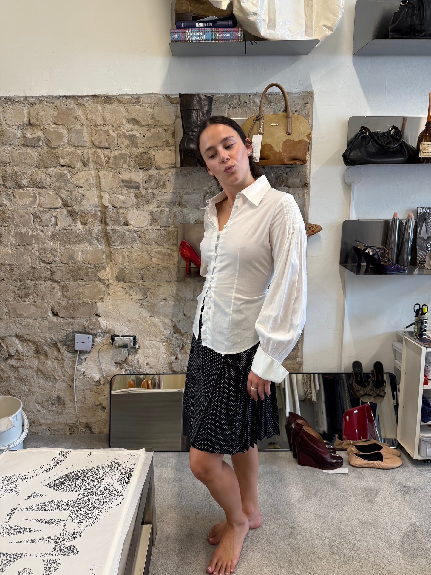 Agnes b. Double Breasted Skirt