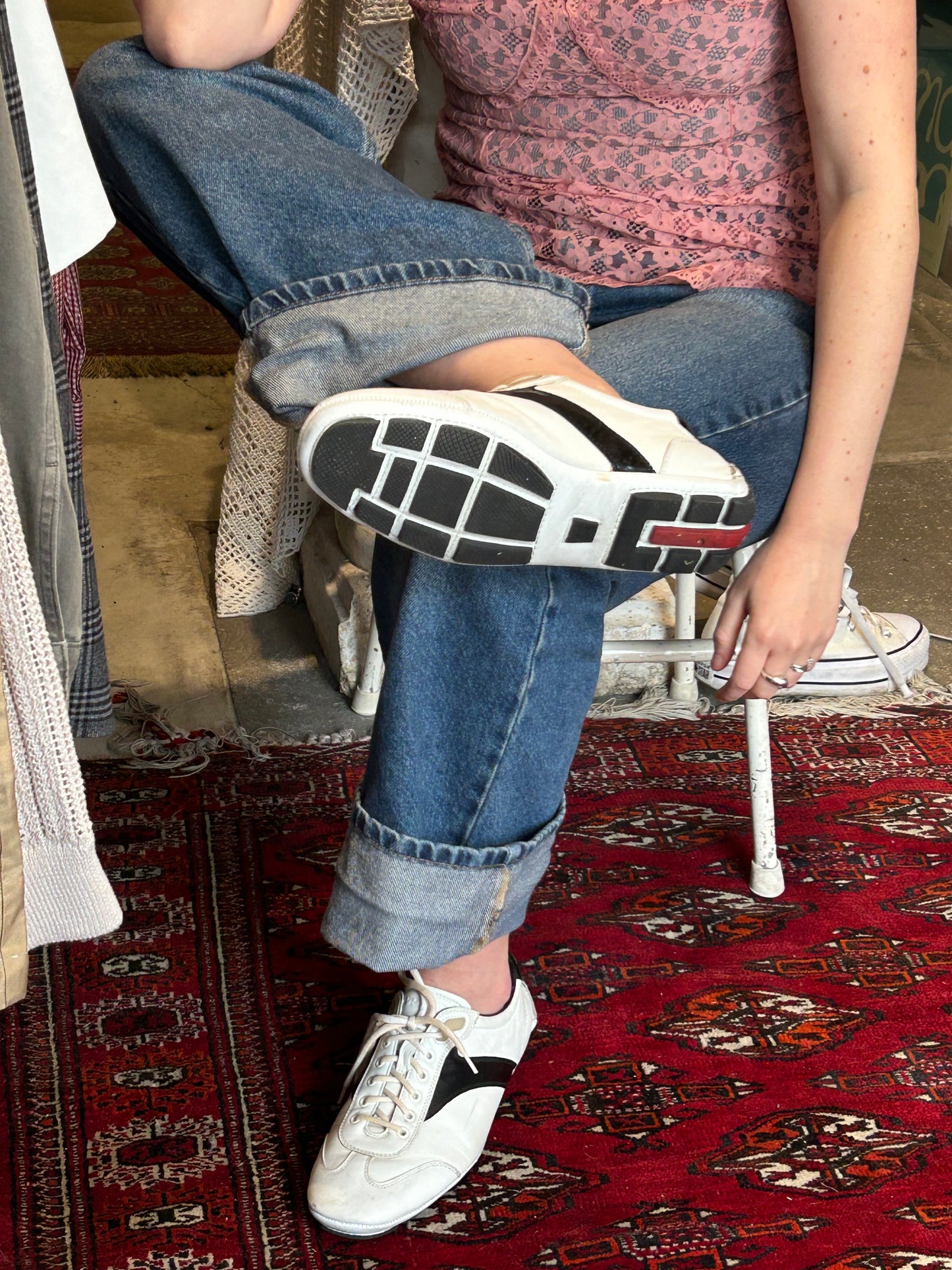 PRADA sport leather sneakers 41 EU