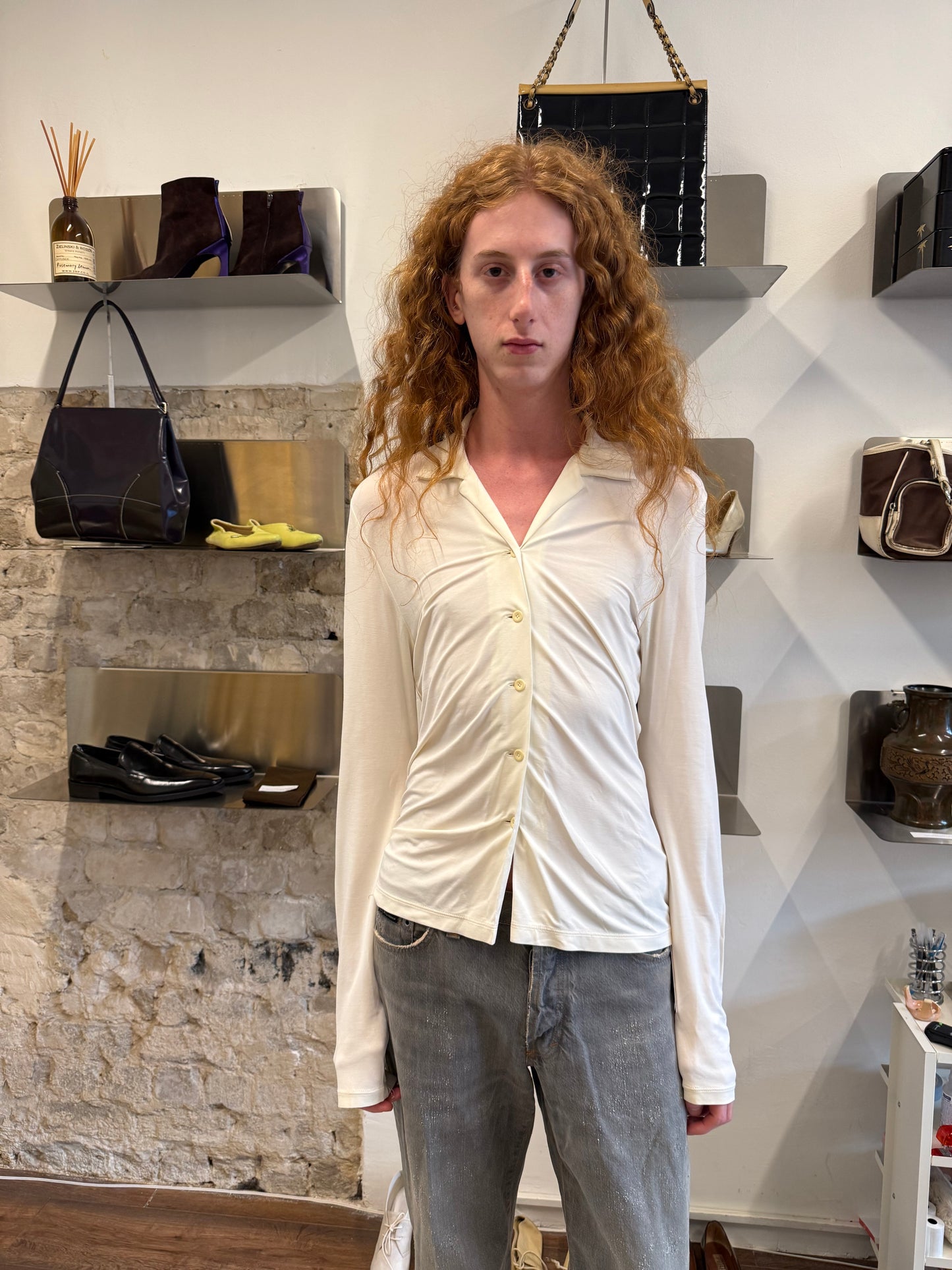 Issey Miyake Slinky Button Up