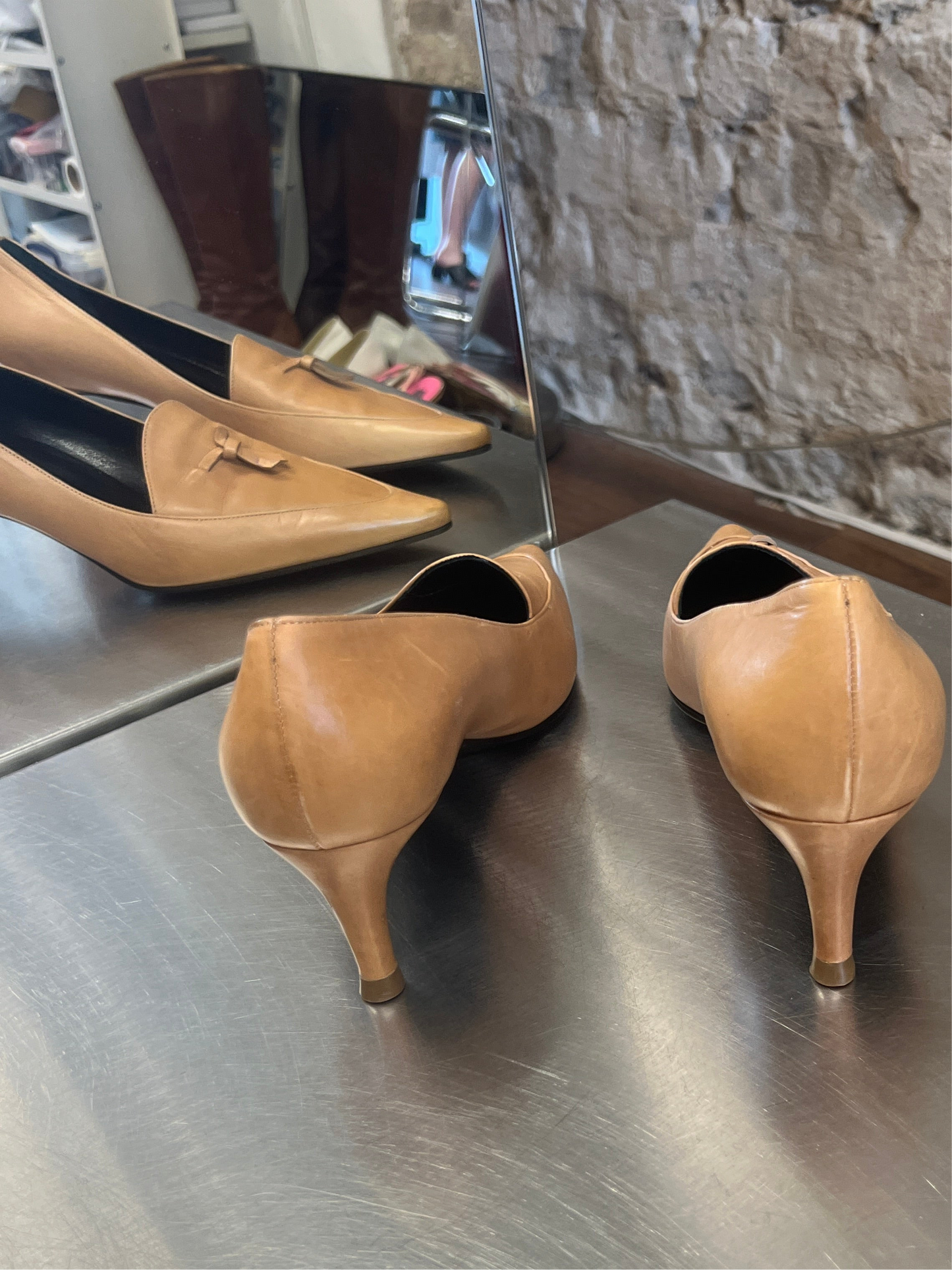 Gucci Tassel Kitten Heels 37.5