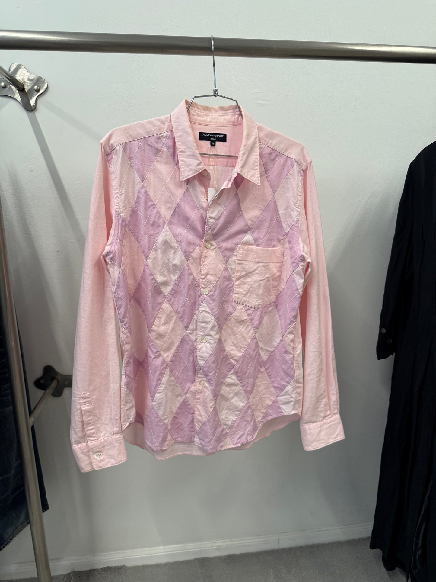 Comme Des Garcons Homme Pink Button Up