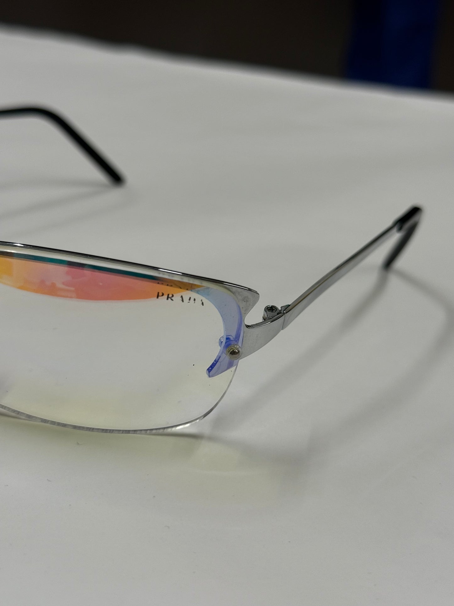 Prada Rimless Shield Sunglasses