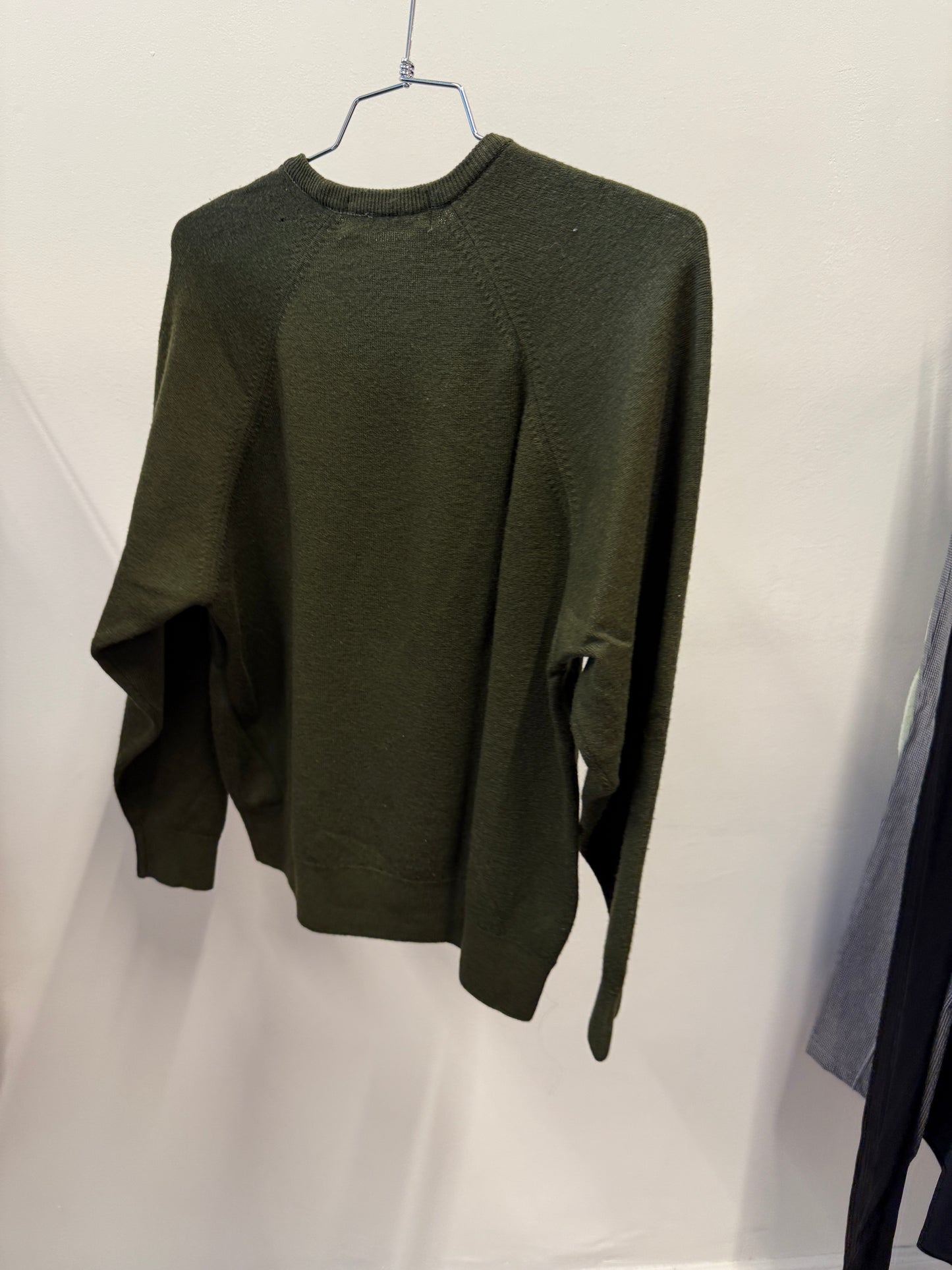 St Michael olive green knit sweater