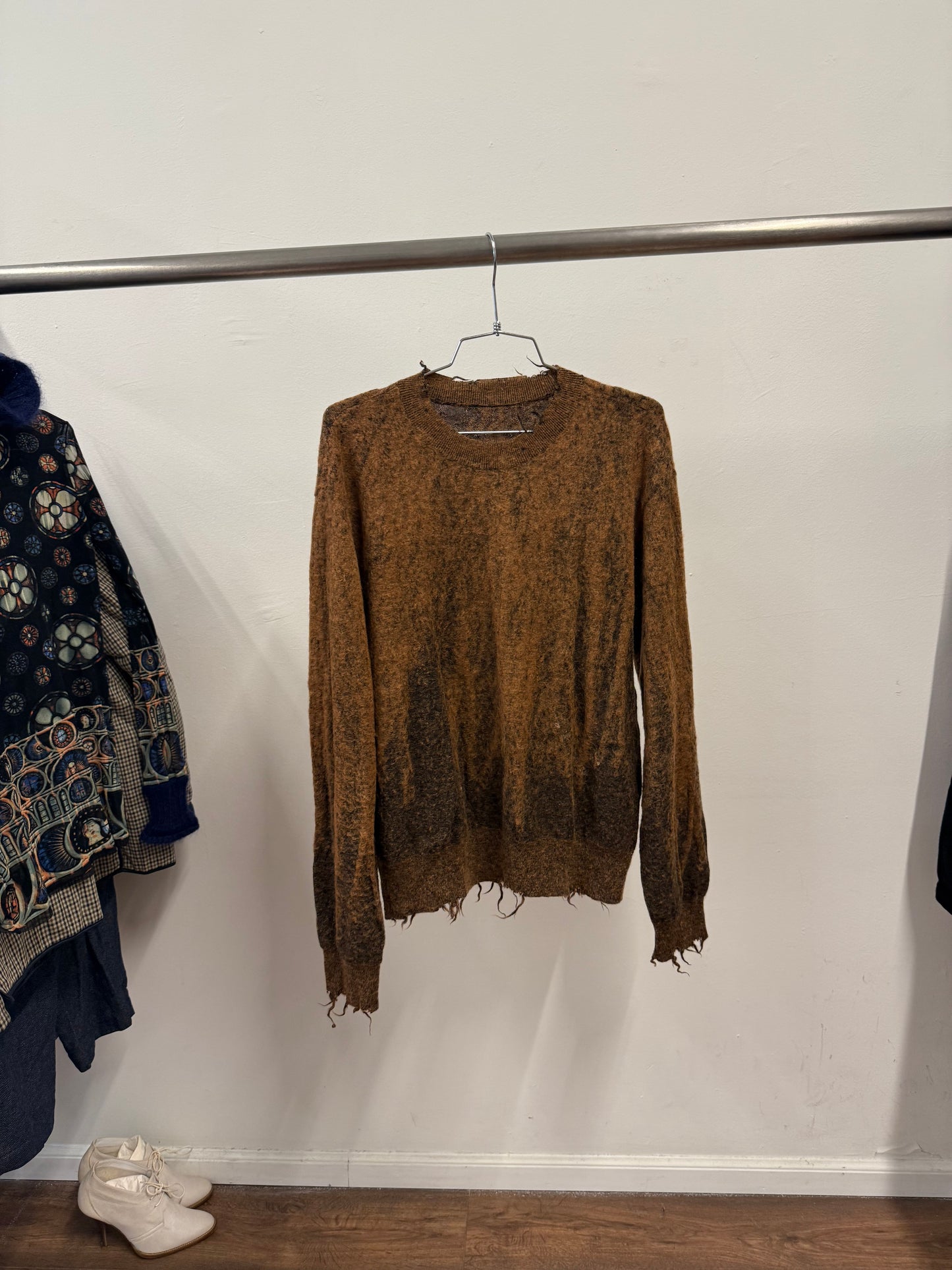 JNBY distressed wool sweater — Fall/Winter 2011