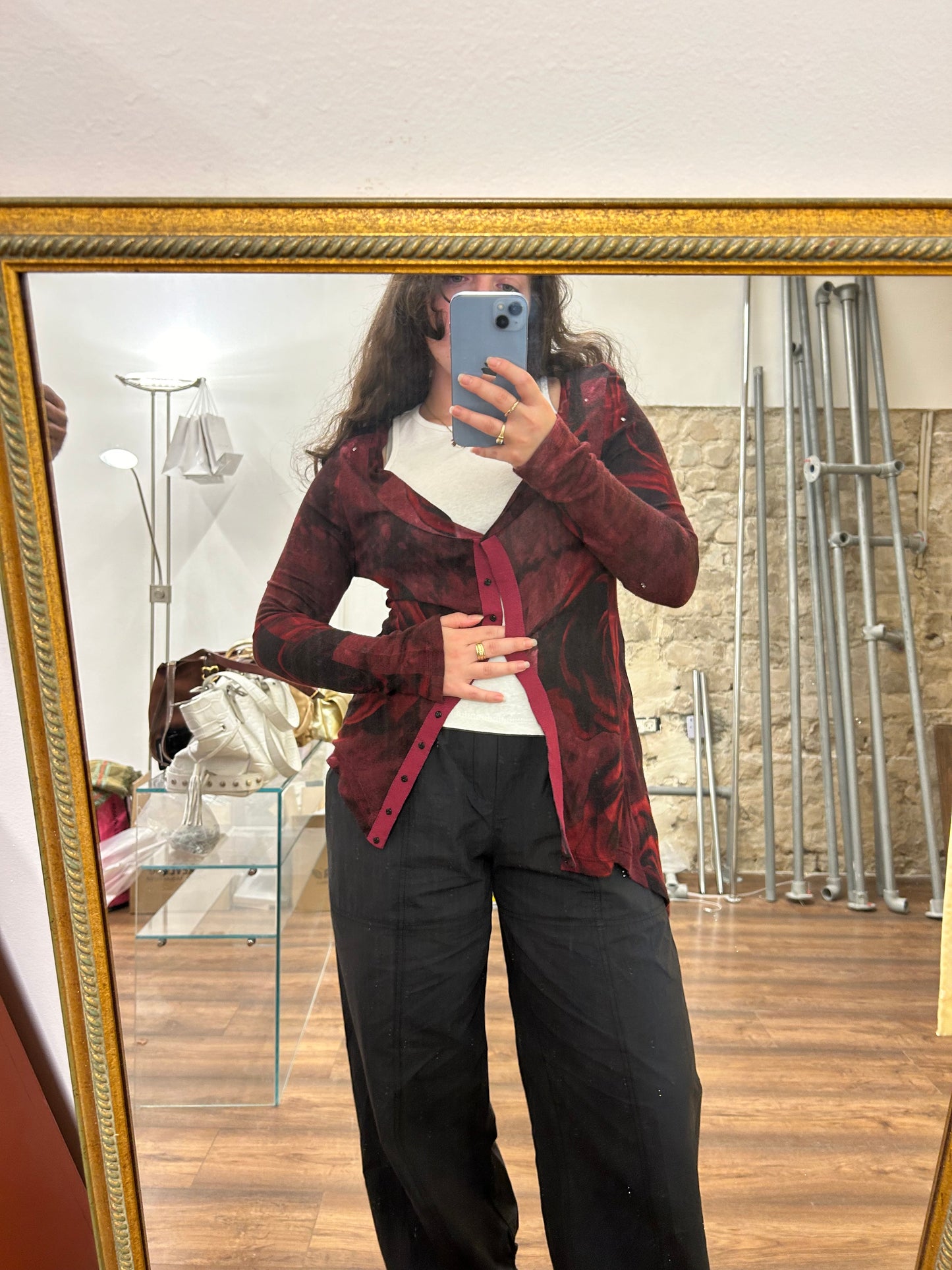 John Galliano archival cashmere cardigan
