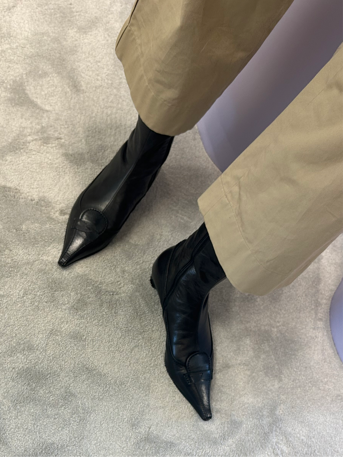 MIU MIU victorian leather boots 36 EU