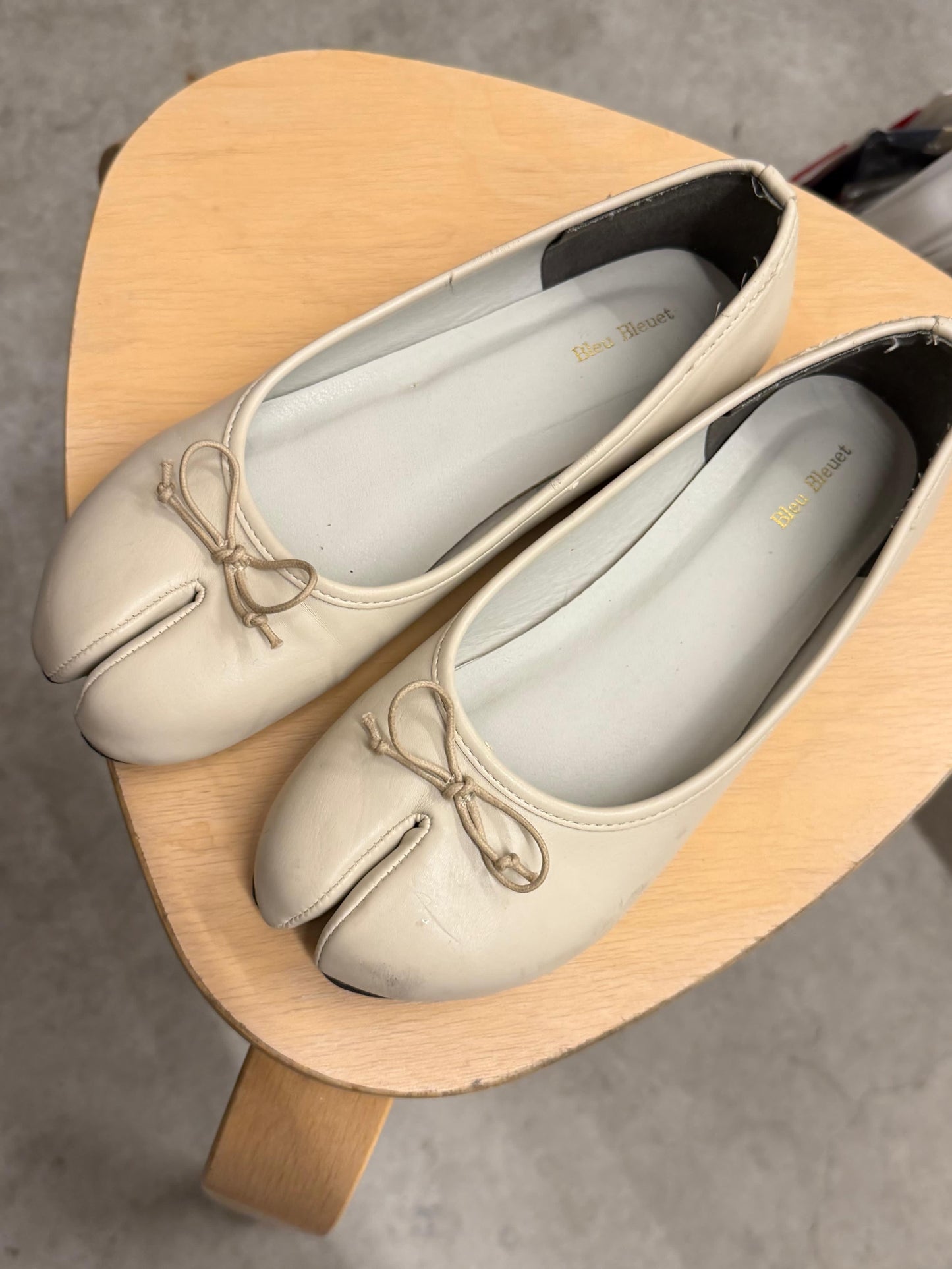 Bleu Bleuet Tabi Flats