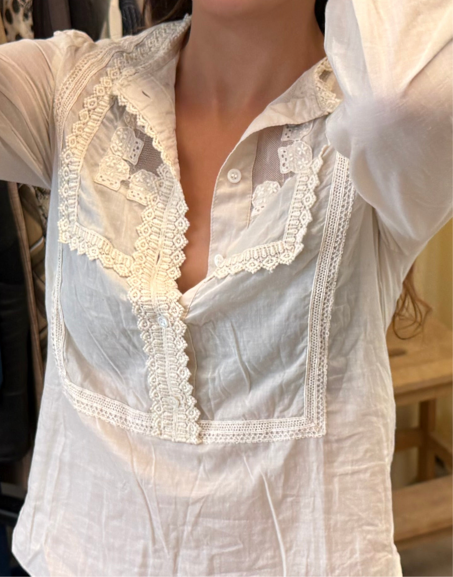 Tsumori Chisato vintage lace blouse