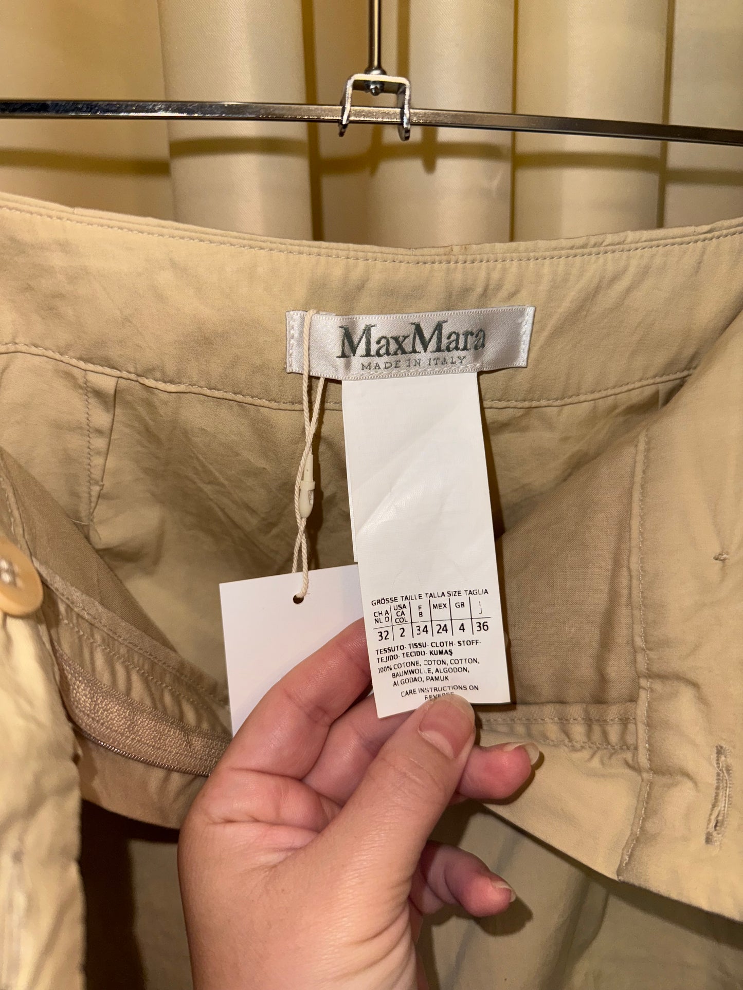 Max Mara lightweight cotton trouser