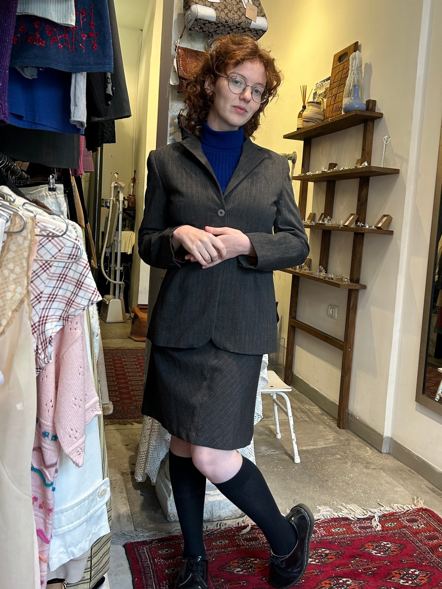 Rose d vintage suit