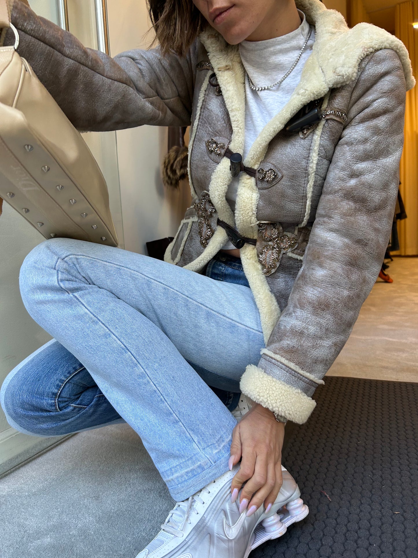 PRADA 2000’s shearing jacket