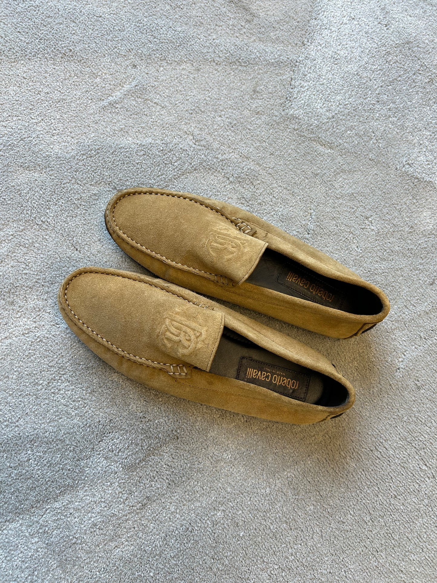 ROBERTO CAVALLI suede loafers