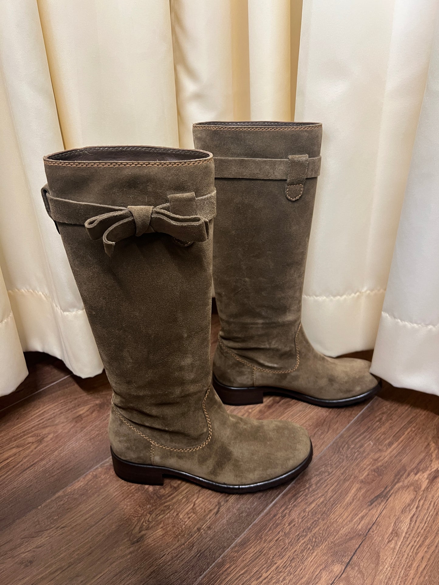 Moschino Suede Rider Boots 35.5