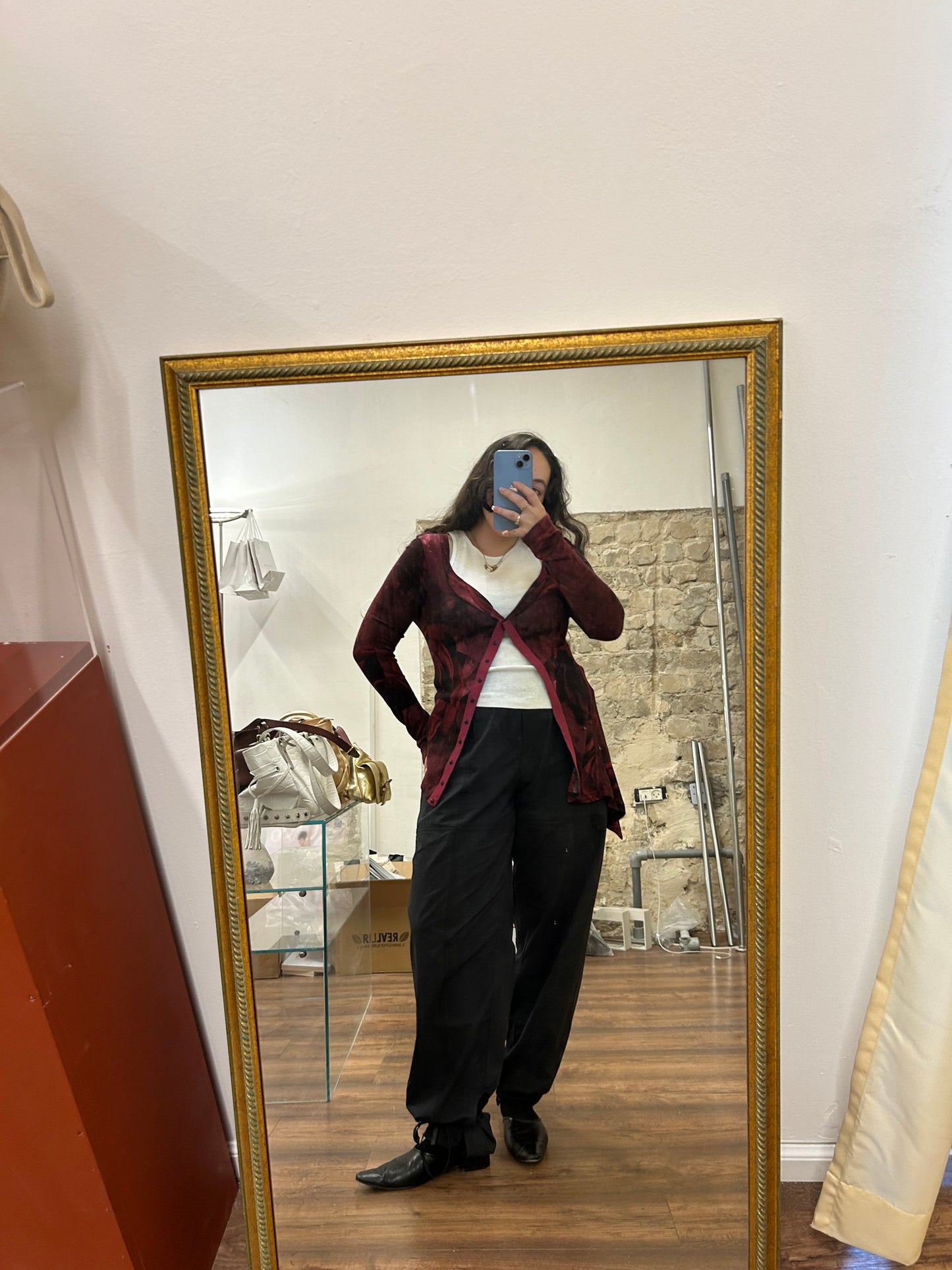 John Galliano archival cashmere cardigan