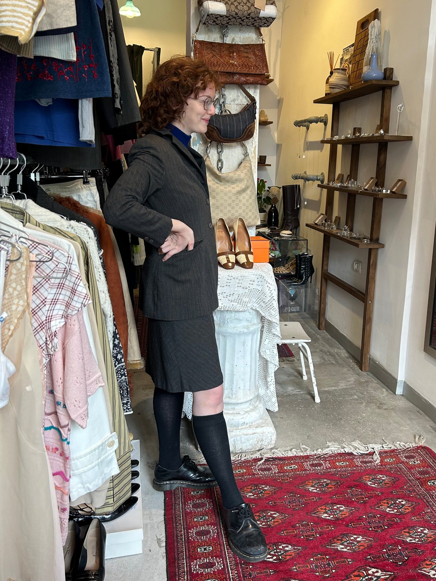Rose d vintage suit