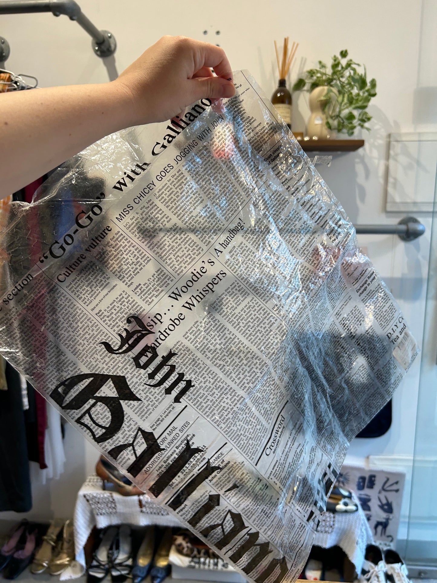 JOHN GALIANO newspaper print lingerie