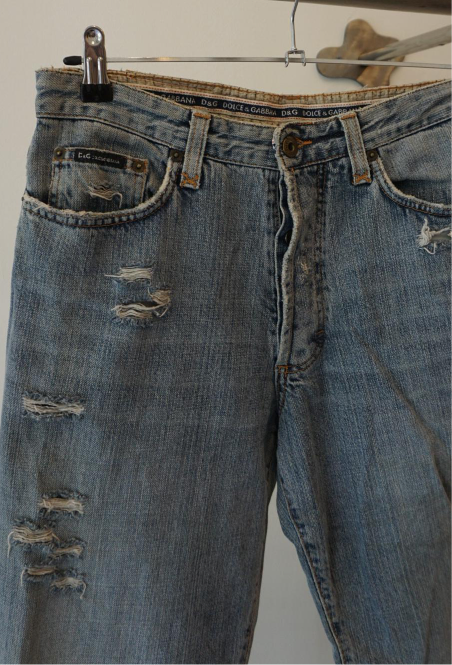 D&G Distressed Baggy Jeans