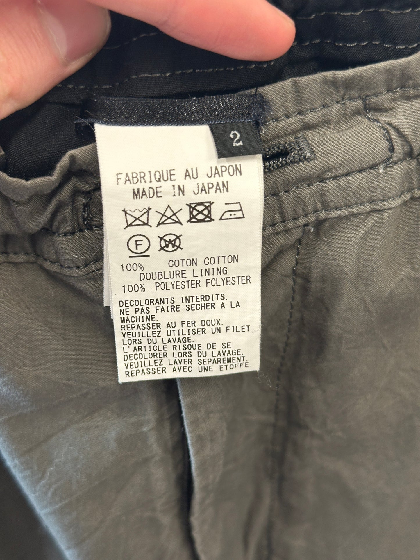 Y’s Yohji Yamamoto Easy Pants