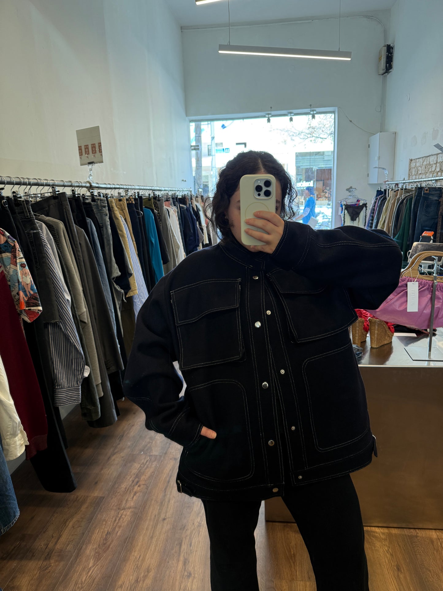 Hed Mayner Oversized Wool Jacket