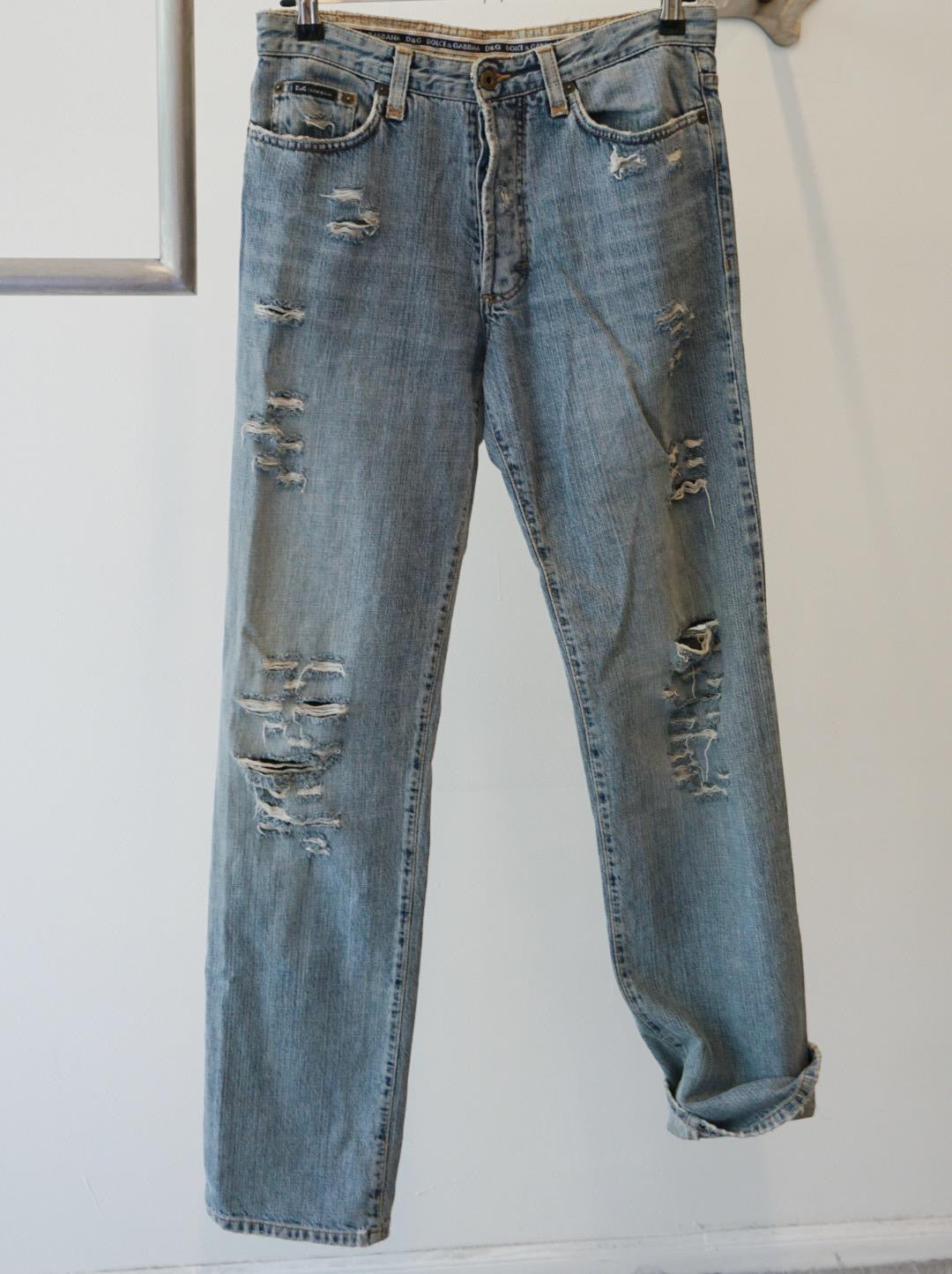 D&G Distressed Baggy Jeans