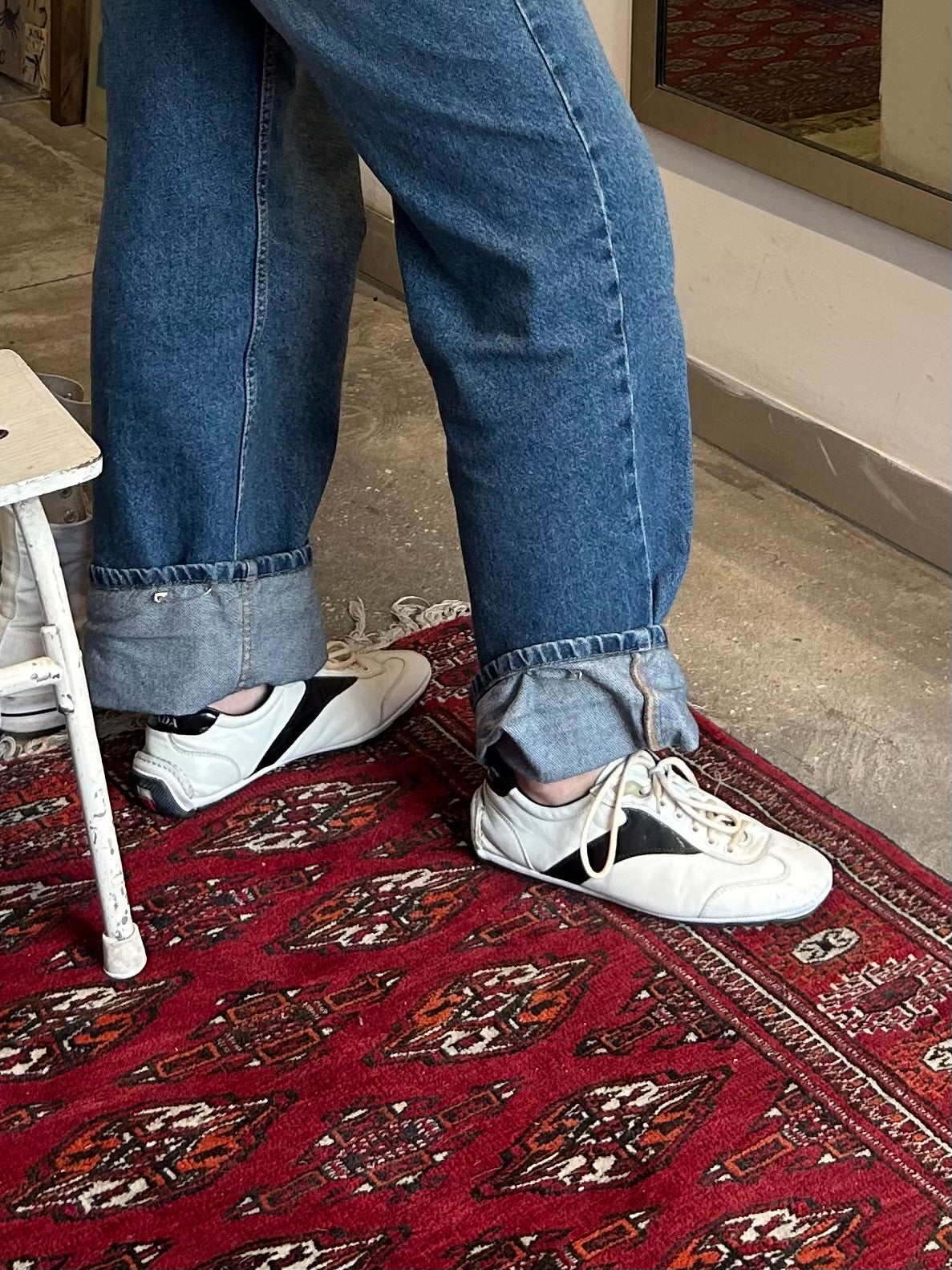 PRADA sport leather sneakers 41 EU