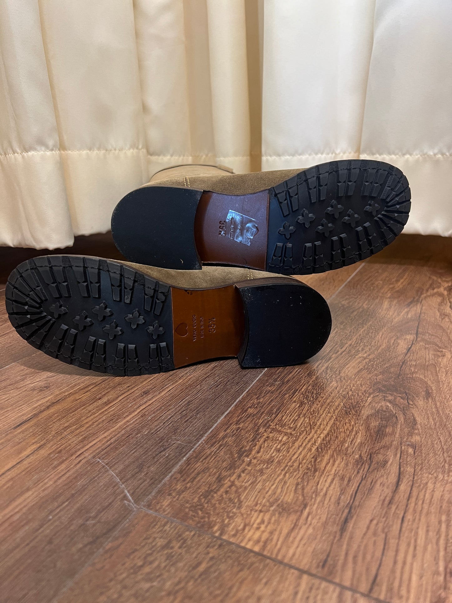 Moschino Suede Rider Boots 35.5