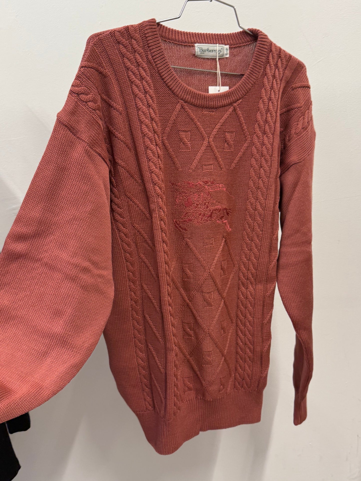 Burberrys – Cable Knit Wool Sweater
