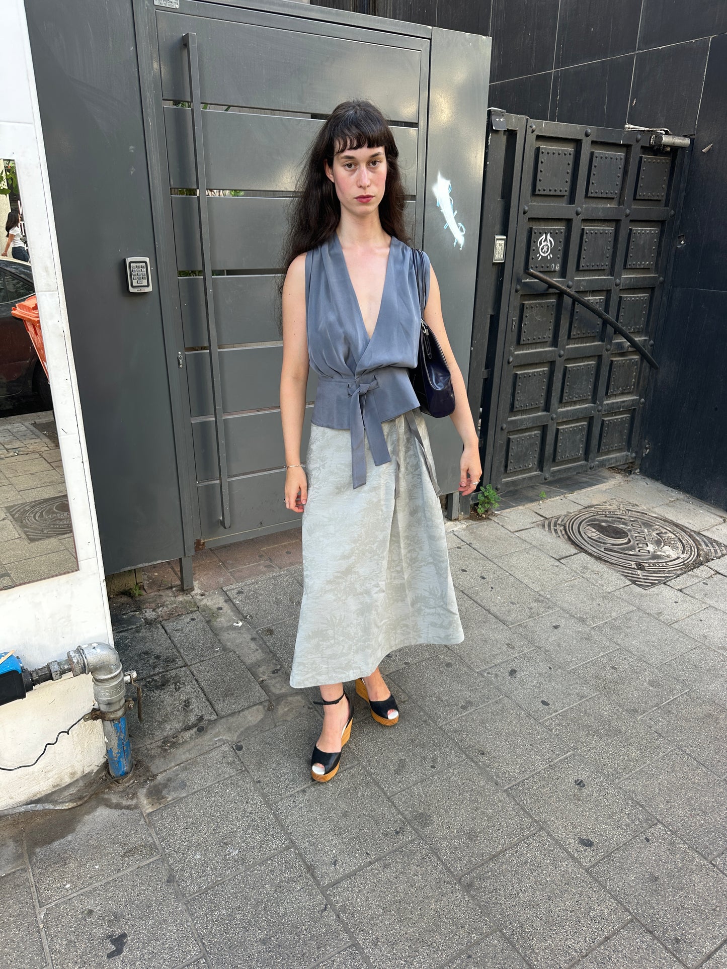 Balenciaga Silk Tie Blouse